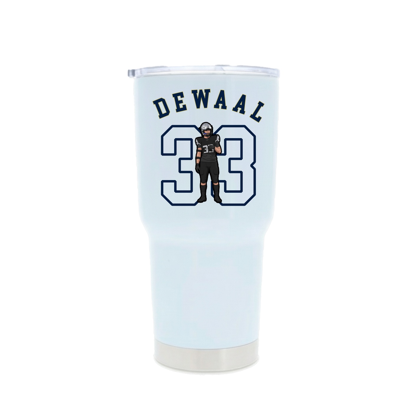 30oz Stainless Steel Tumbler — Shirsey Arch in White