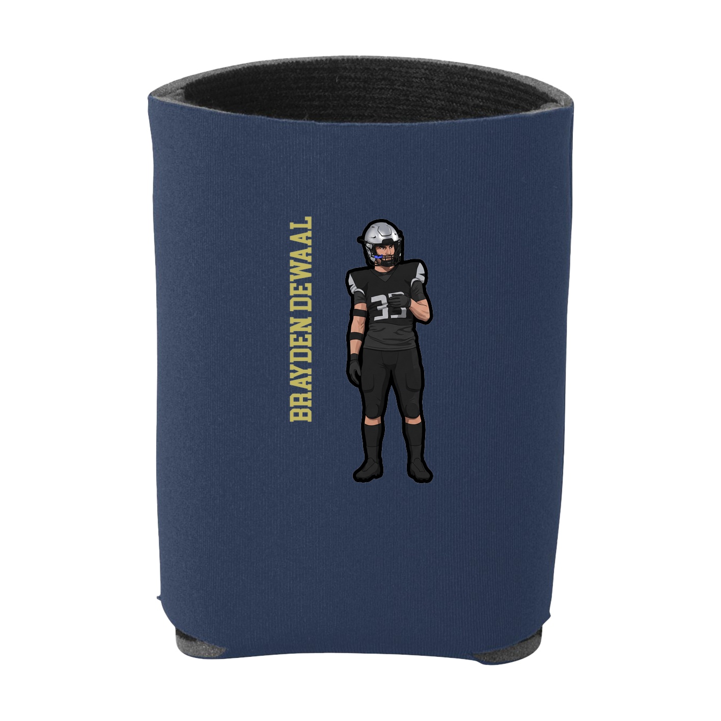 Can Holder — Name Vertical in Navy