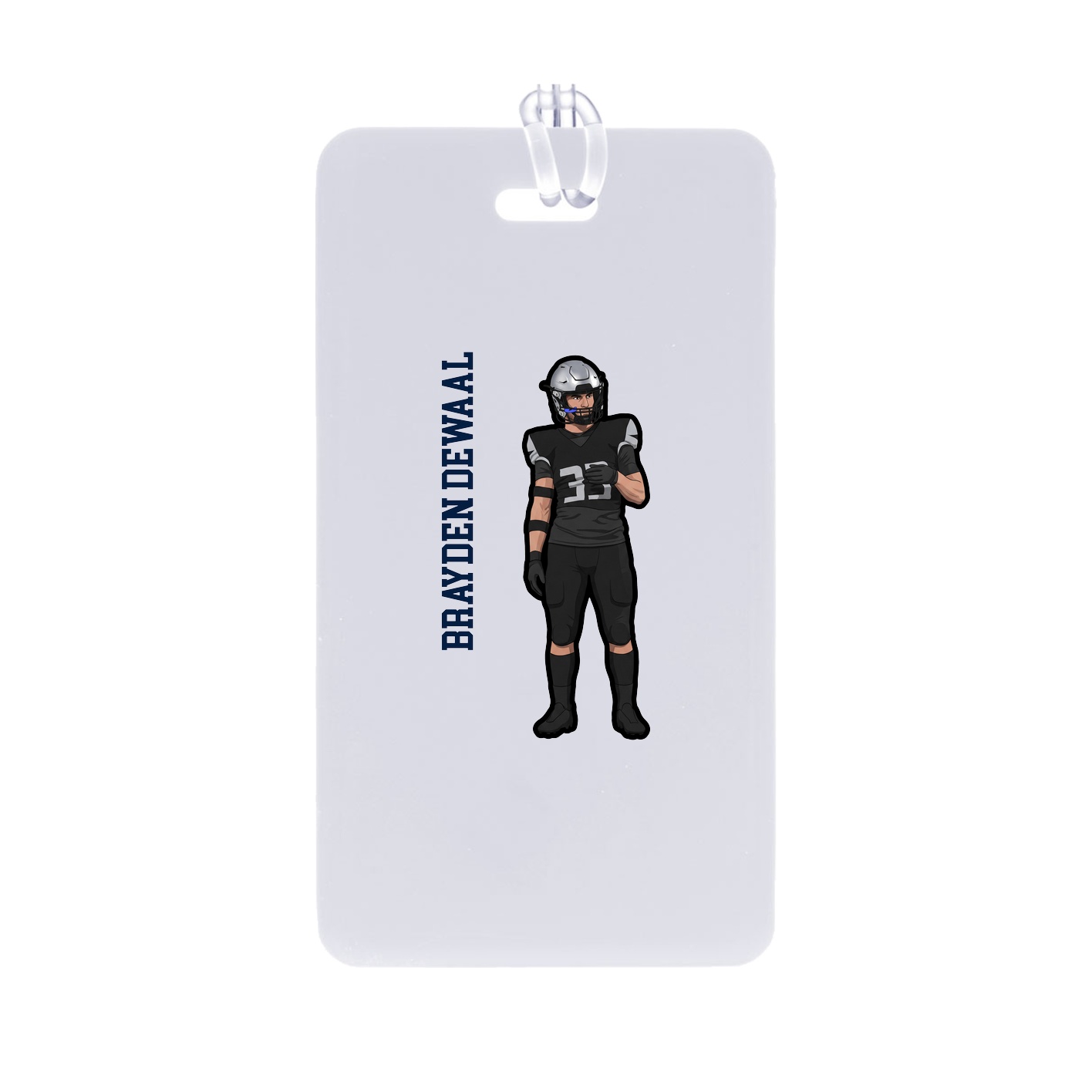 Bag Tag — Name Vertical in Classic