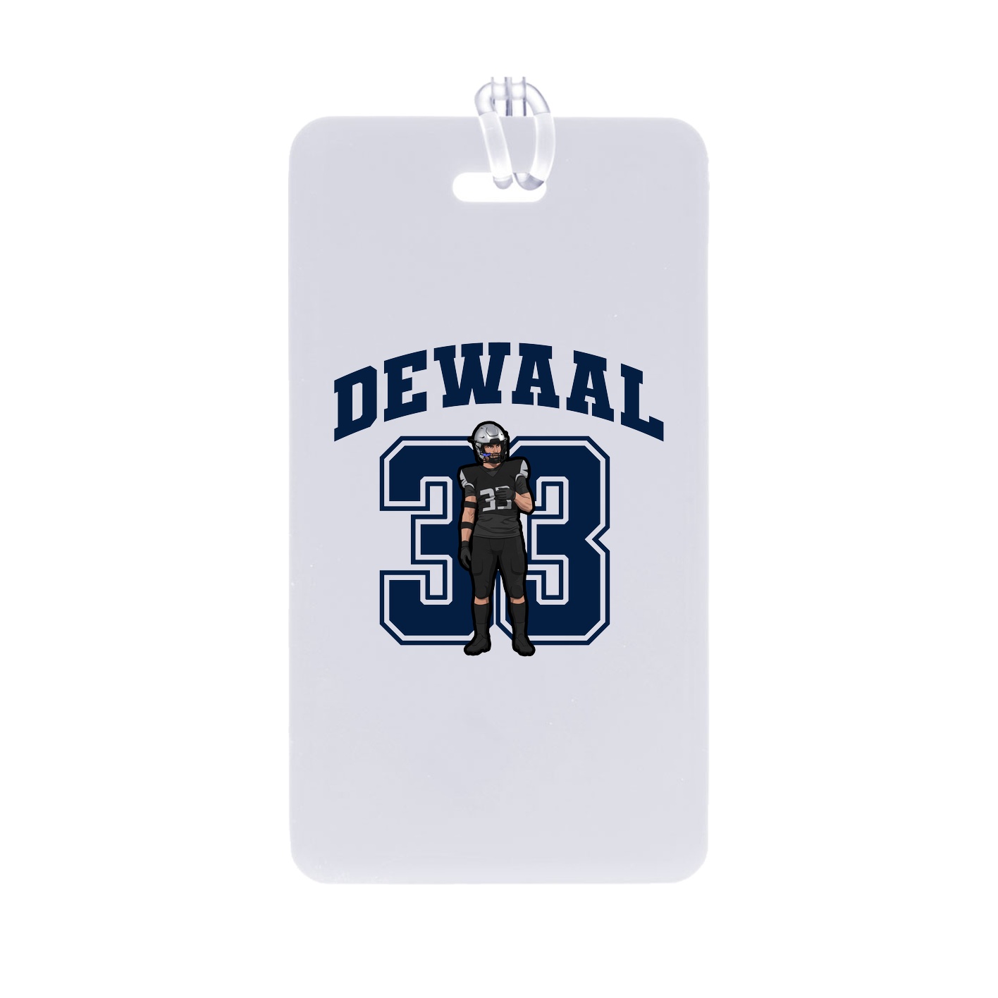 Bag Tag — Number in Classic