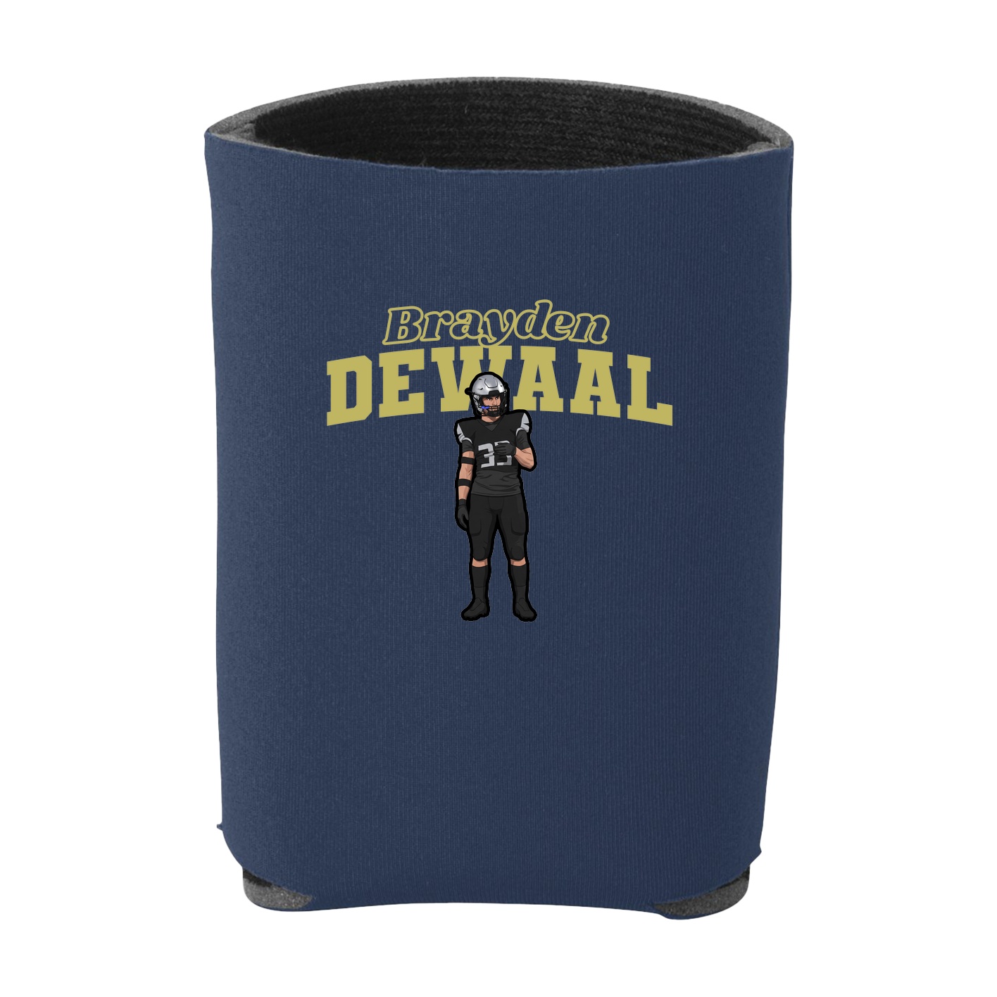 Can Holder — Name Arch in Navy