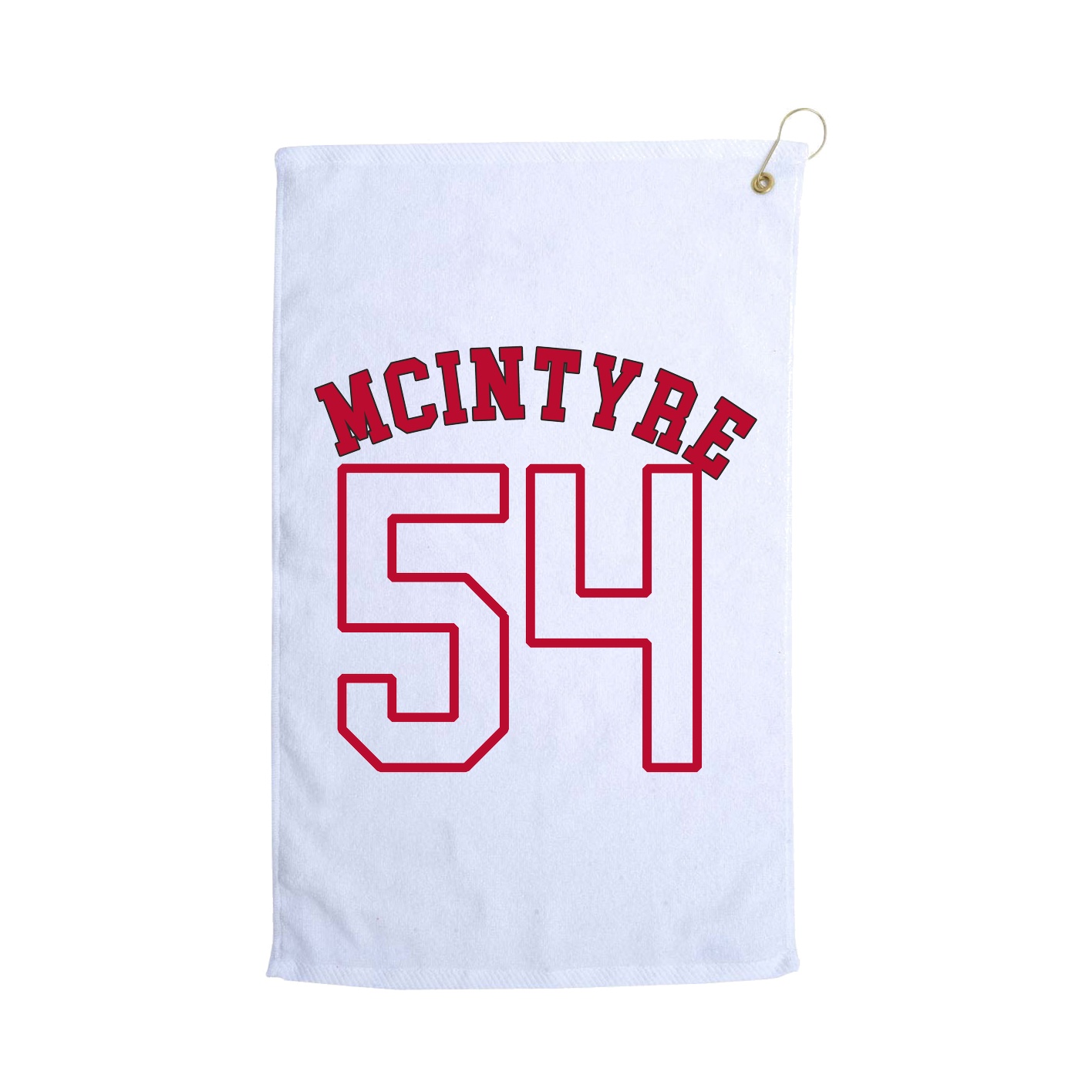 Golf Towel — Shirsey Arch in White