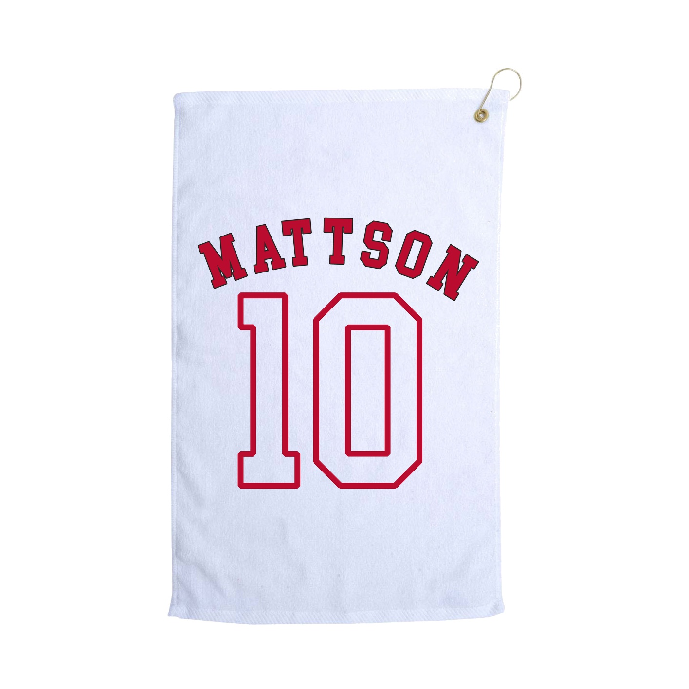 Golf Towel — Shirsey Arch in White