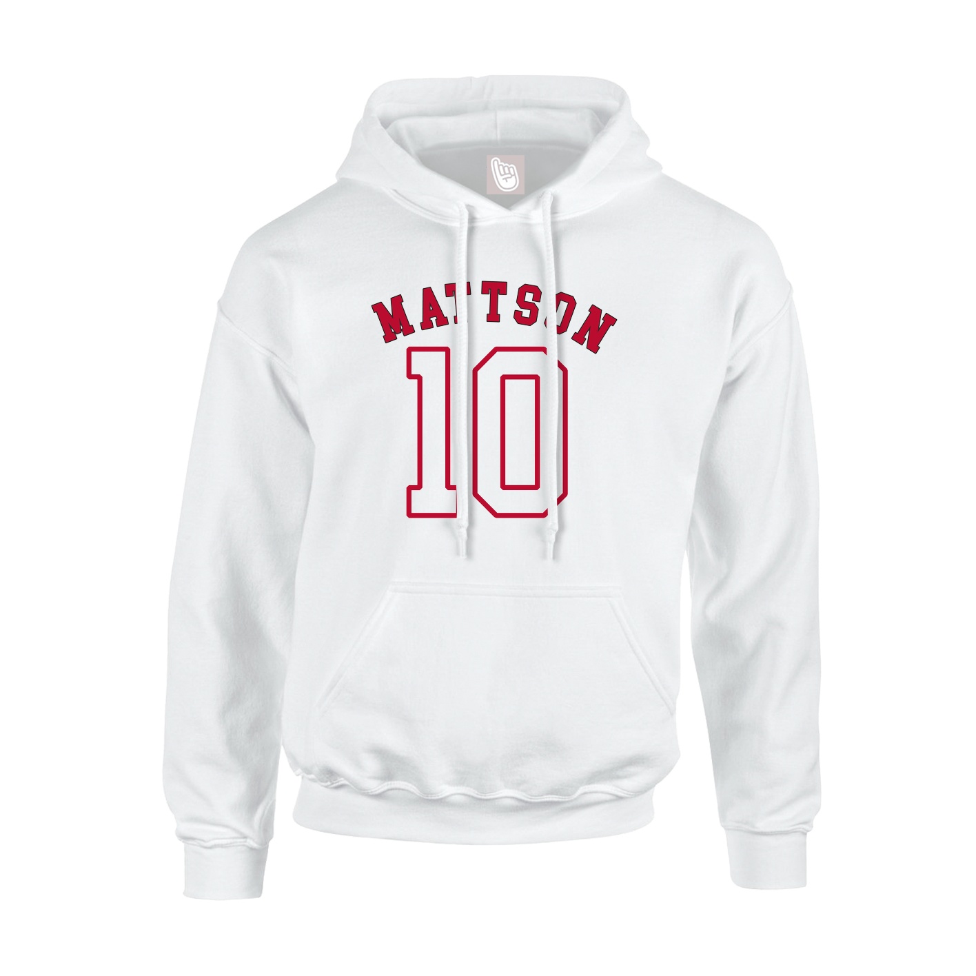 Youth Hoodie — Shirsey Arch in White