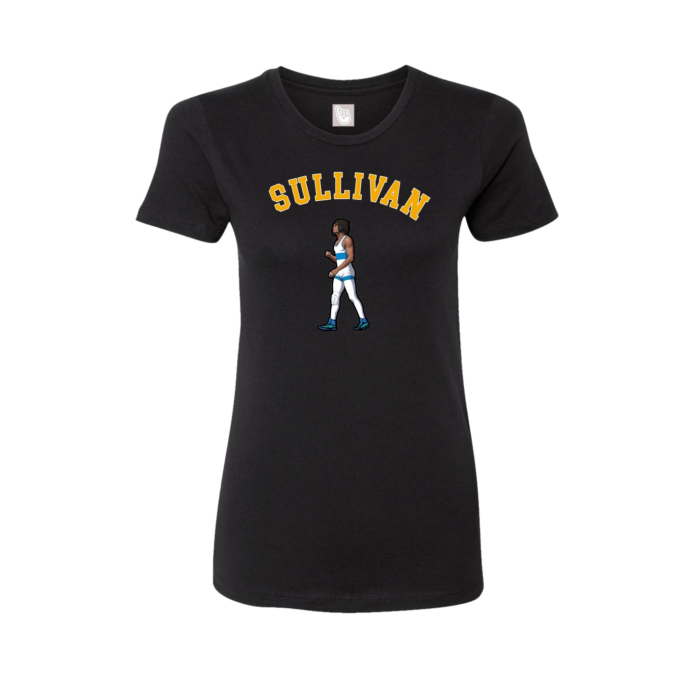 Fitted Women's Tee — Shirsey Arch in Black