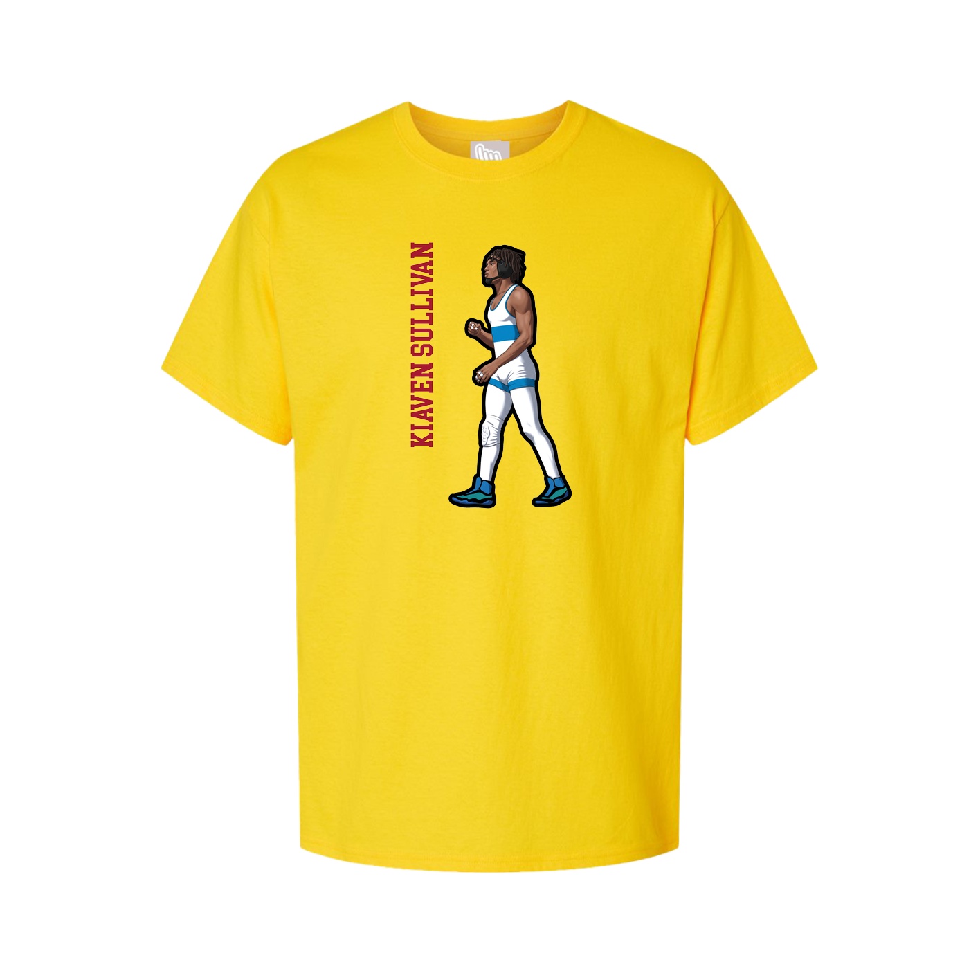 Tee — Name Vertical in Gold
