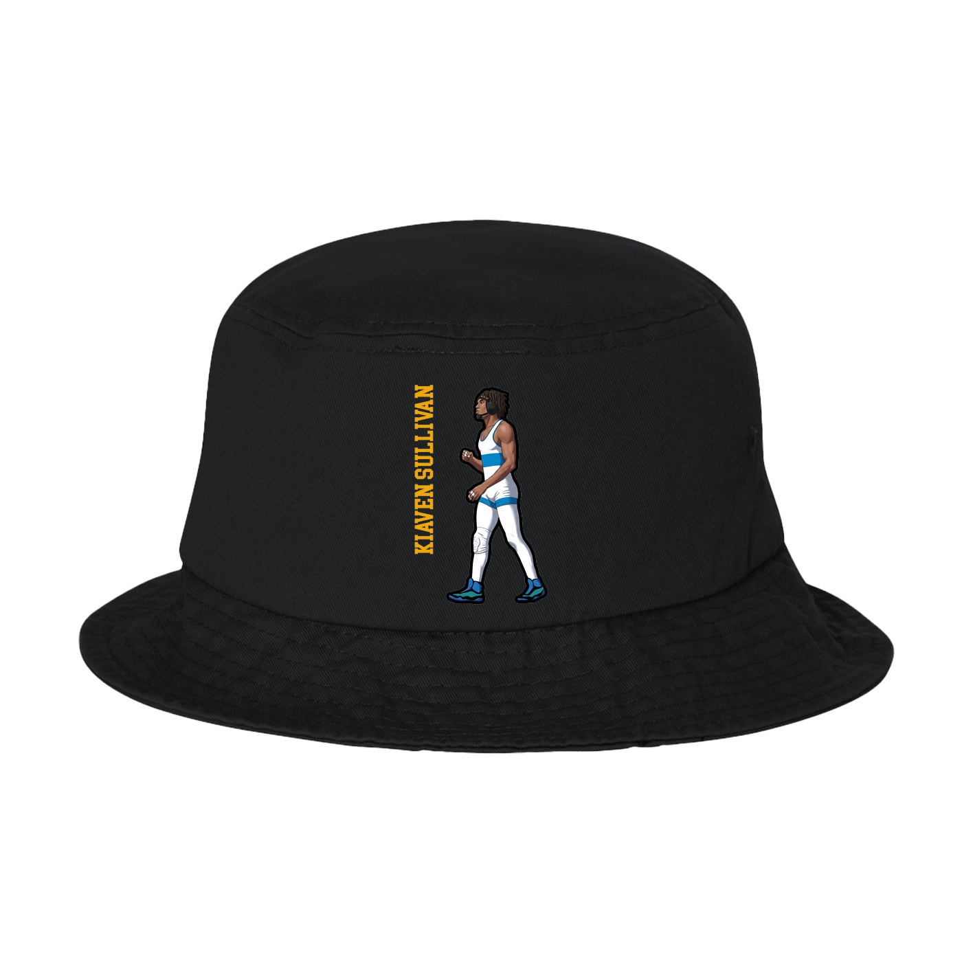 Bucket Cap — Name Vertical in Black