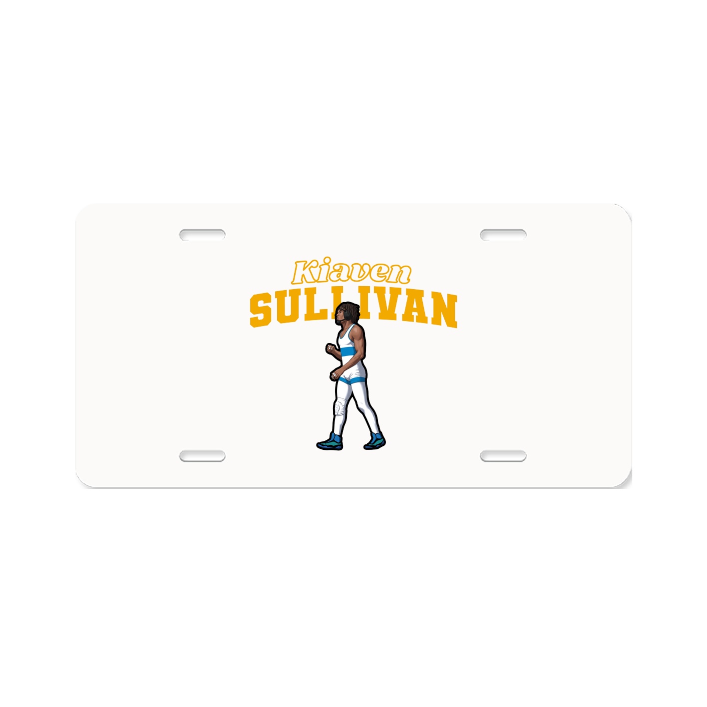 License Plate — Name Arch in Classic