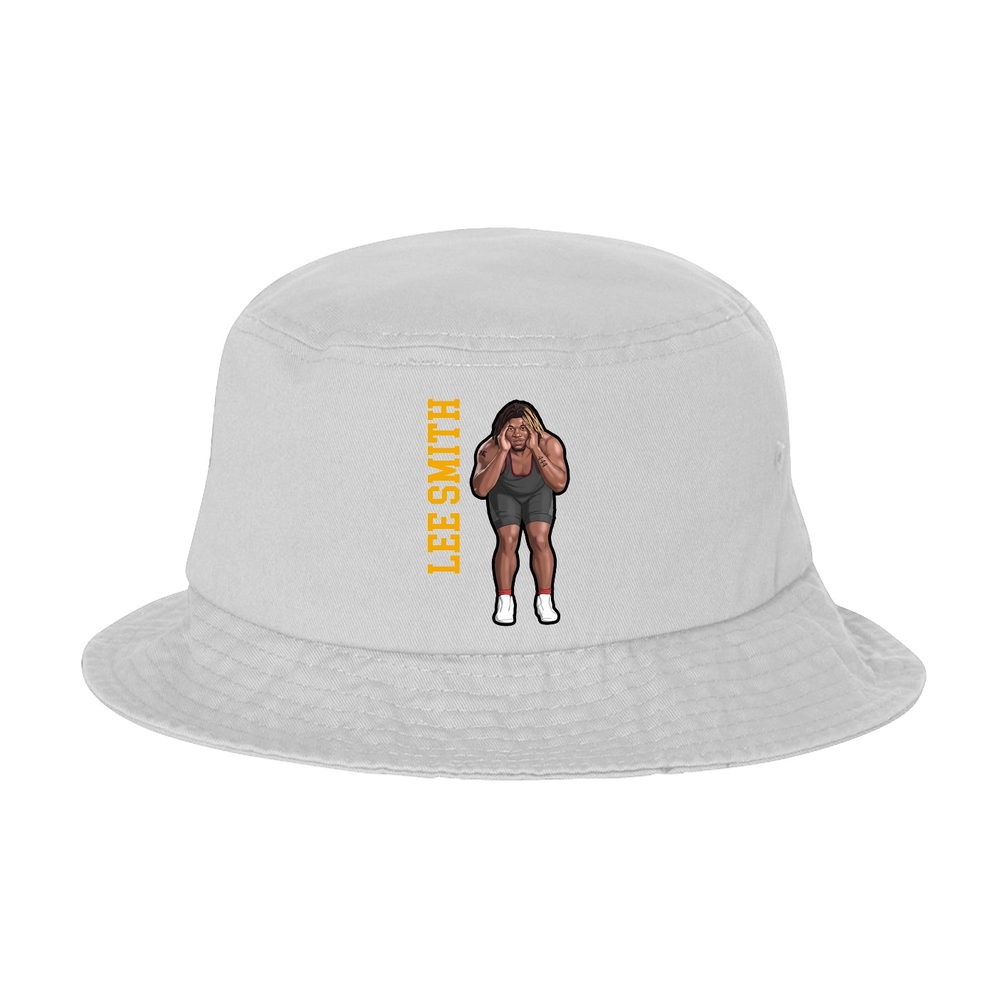 Bucket Cap — Name Vertical in White