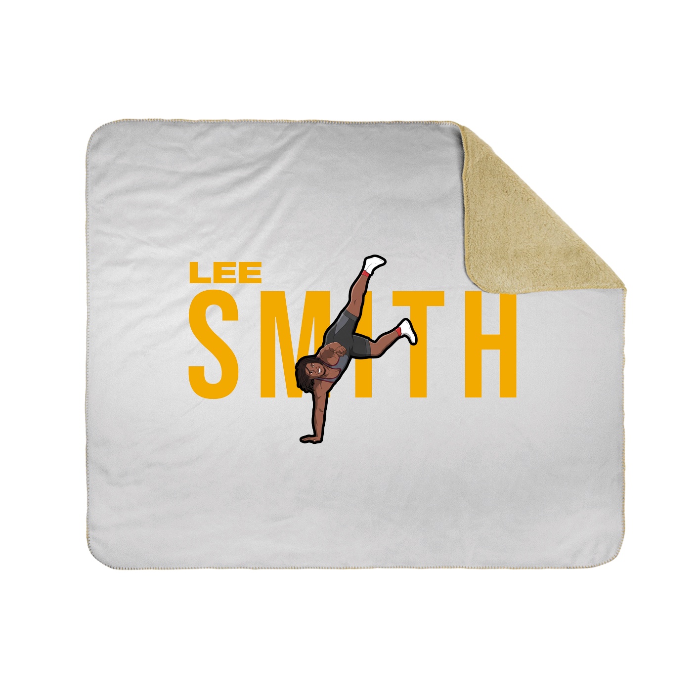 Throw Blanket — Player Name in White