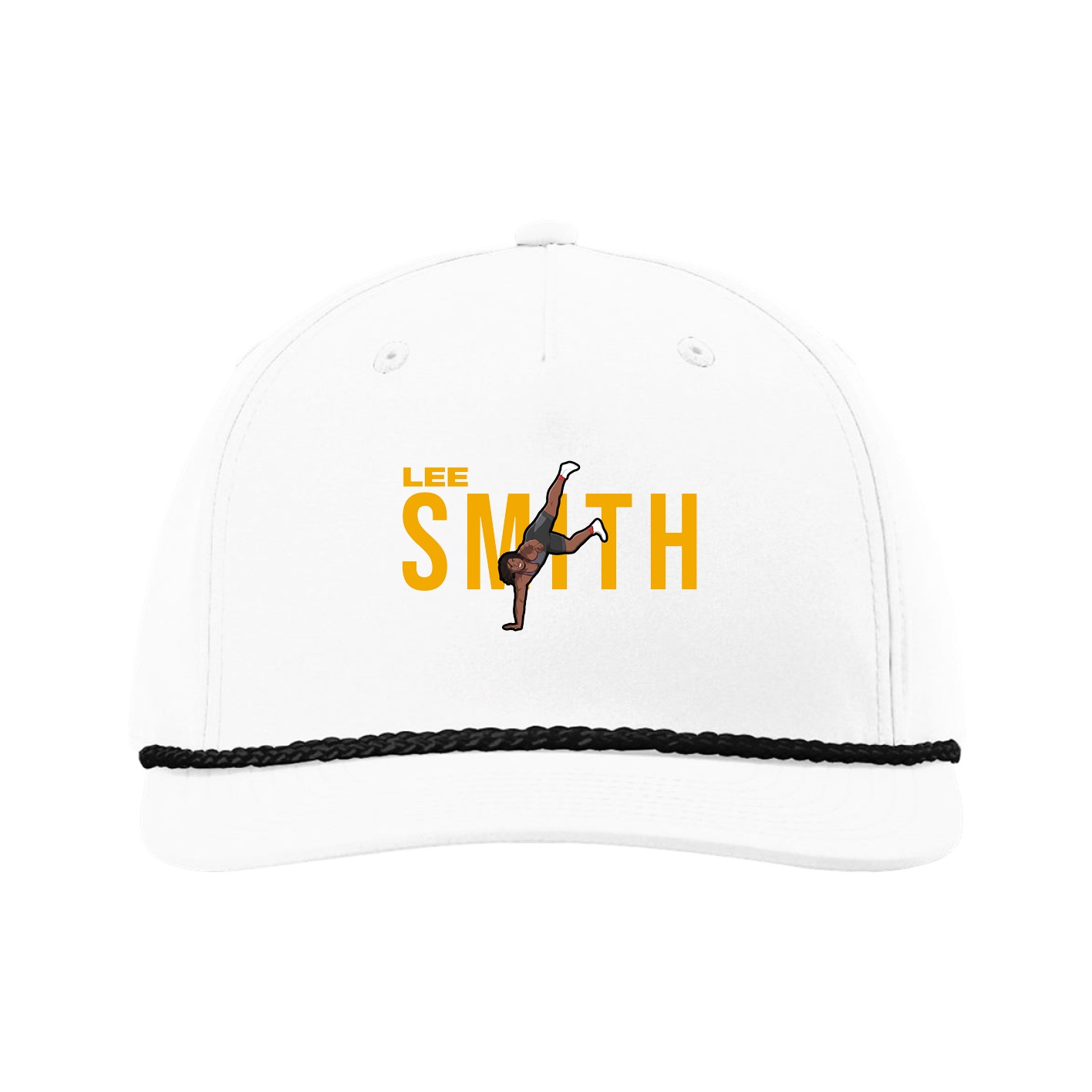 Five-Panel Classic Rope Cap — Player Name in White