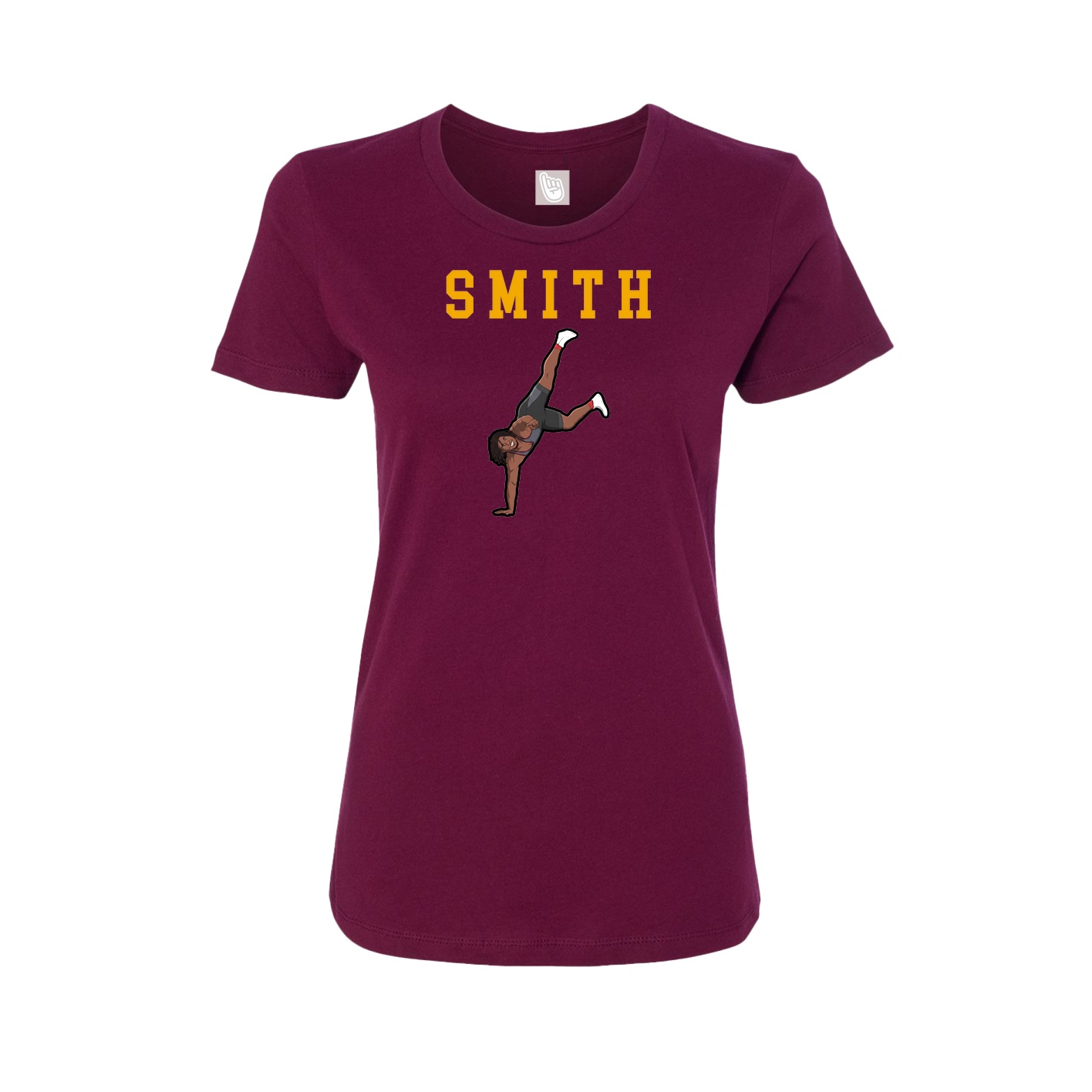 Fitted Women's Tee — Shirsey in Maroon
