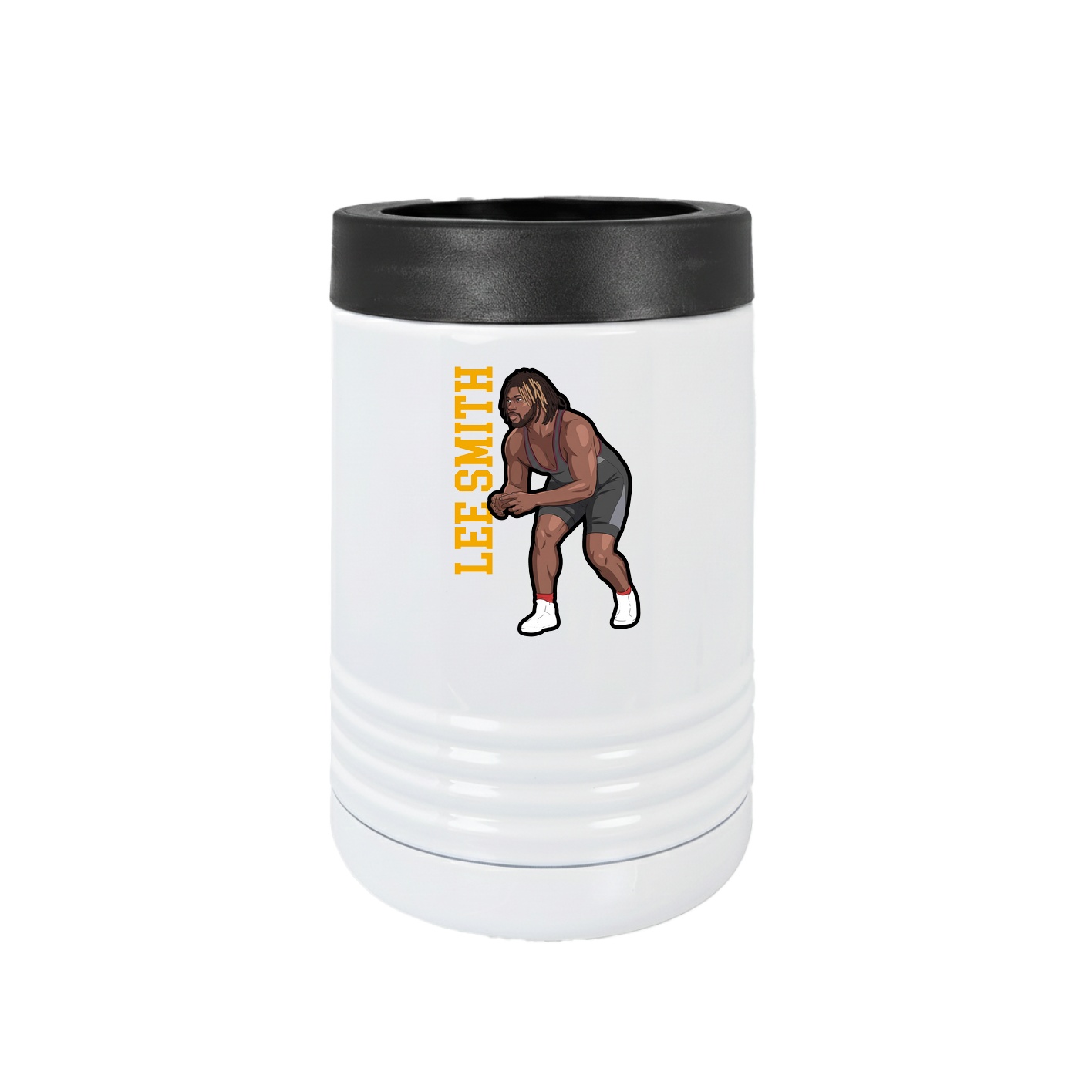 Beverage Holder — Name Vertical in White