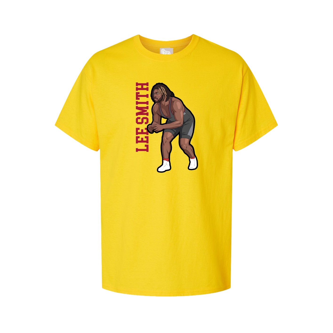 Youth Tee — Name Vertical in Gold