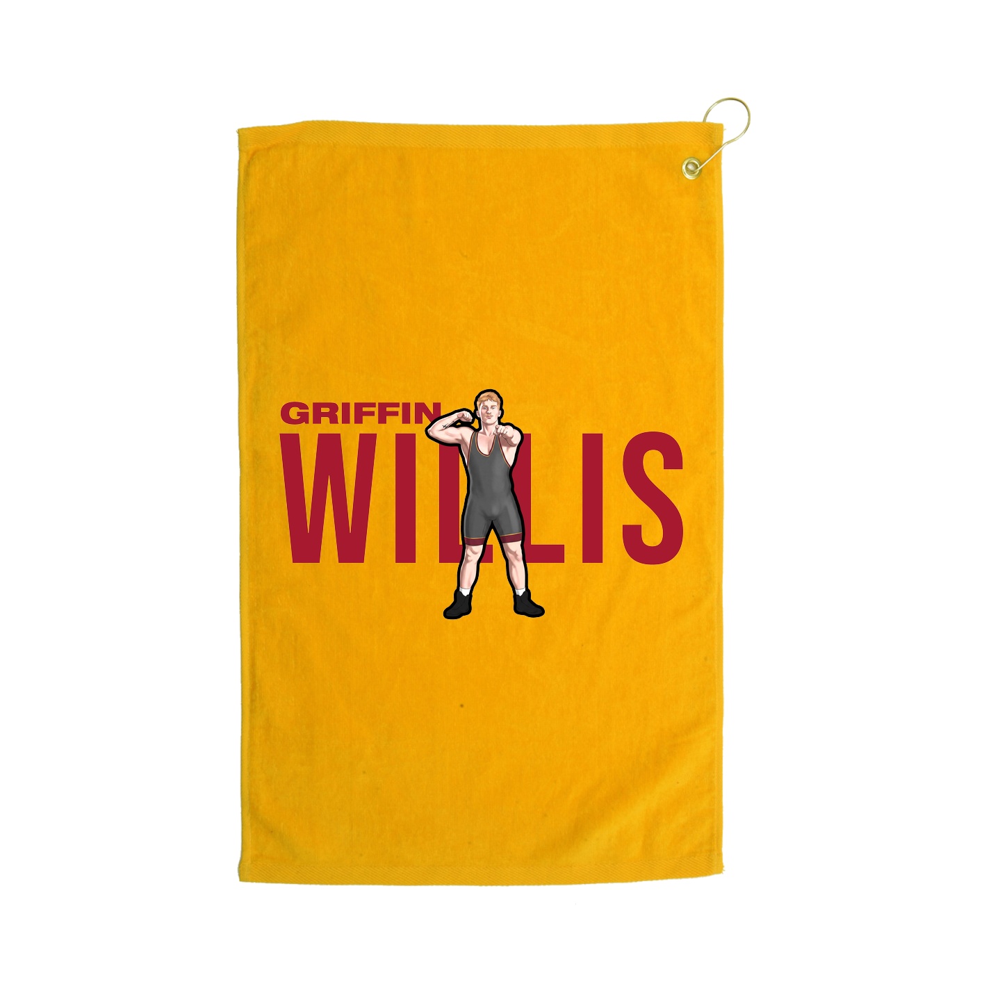 Golf Towel — Player Name in Gold