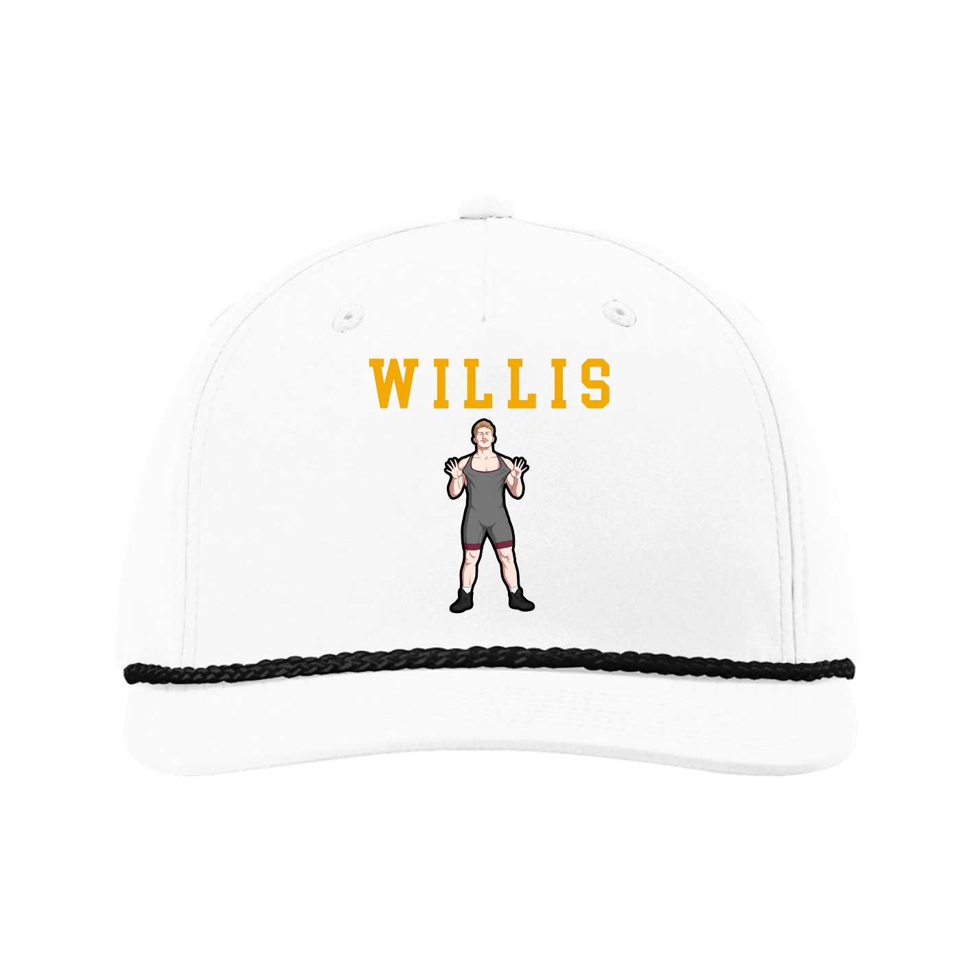 Five-Panel Classic Rope Cap — Shirsey in White