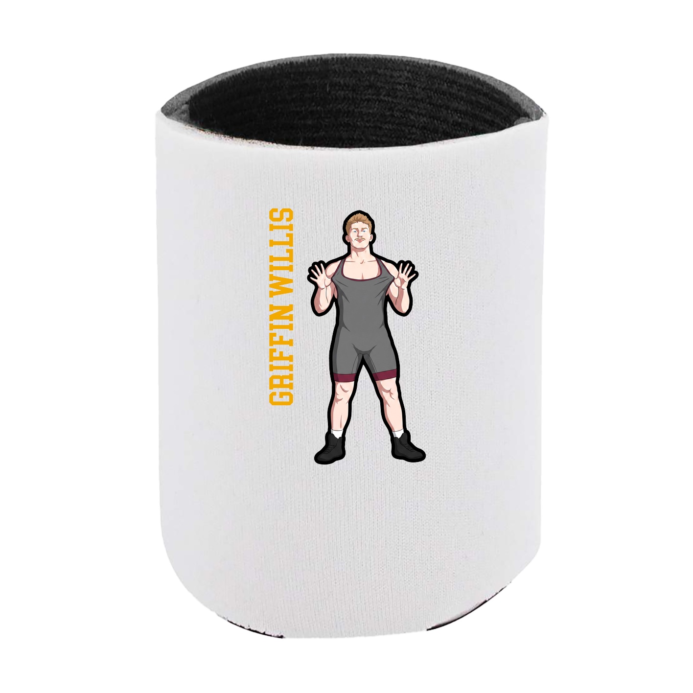 Can Holder — Name Vertical in White