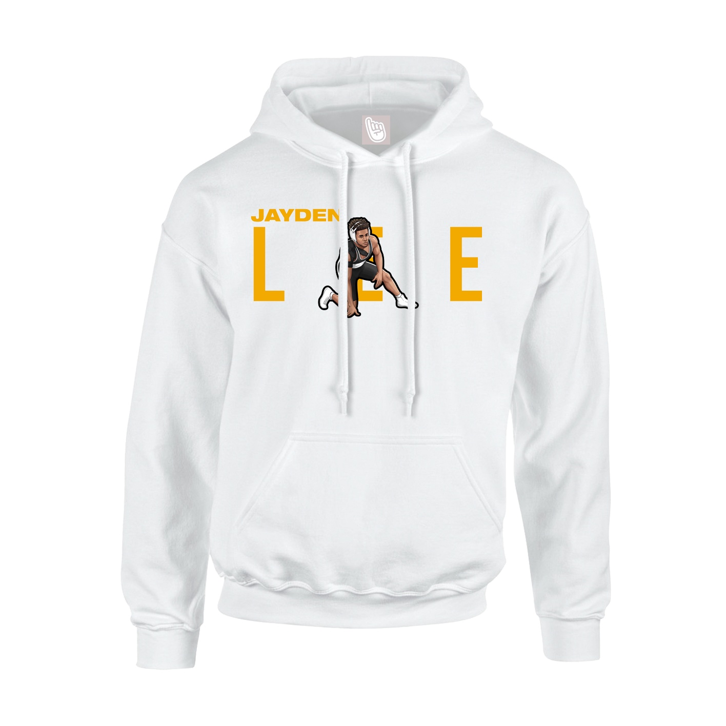 Youth Hoodie — Player Name in White
