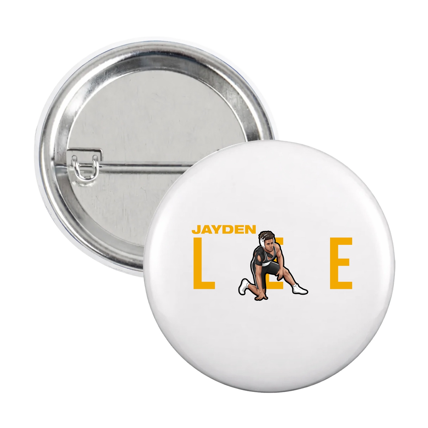Game Day Button — Player Name in White