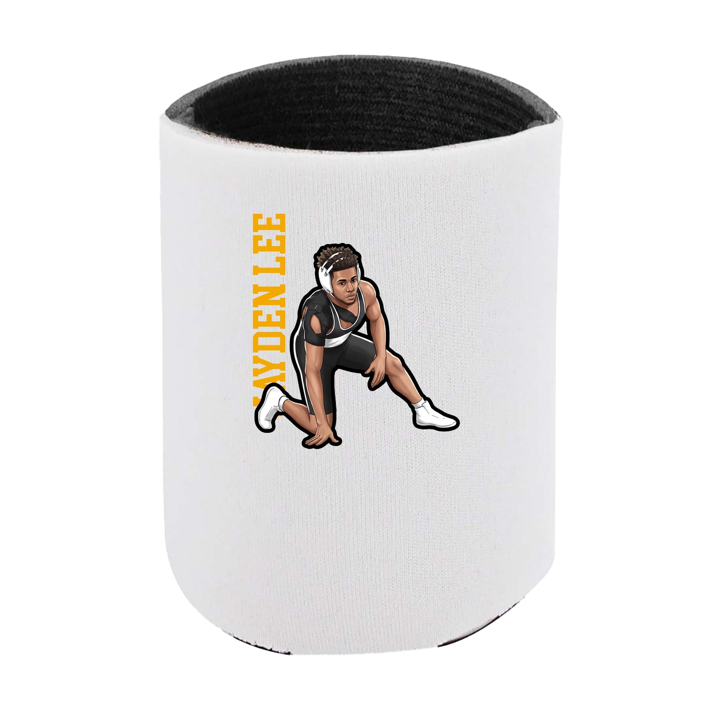 Can Holder — Name Vertical in White