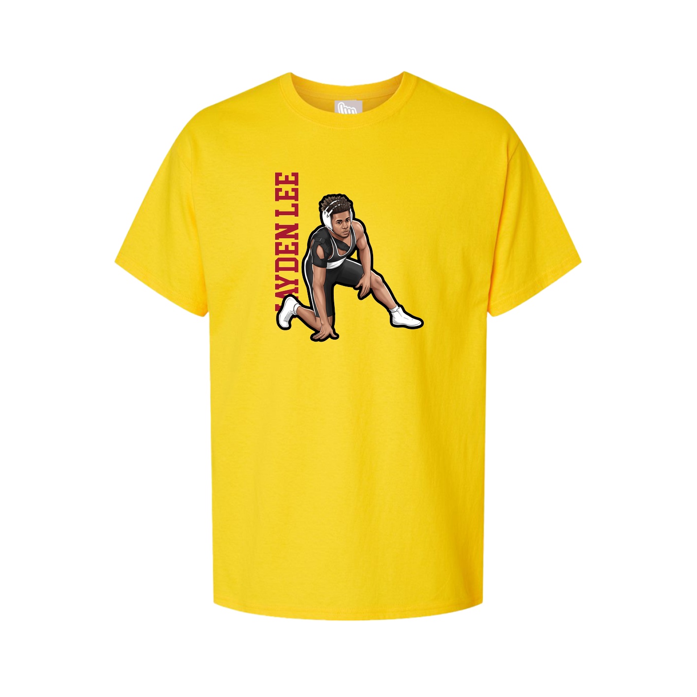 Tee — Name Vertical in Gold