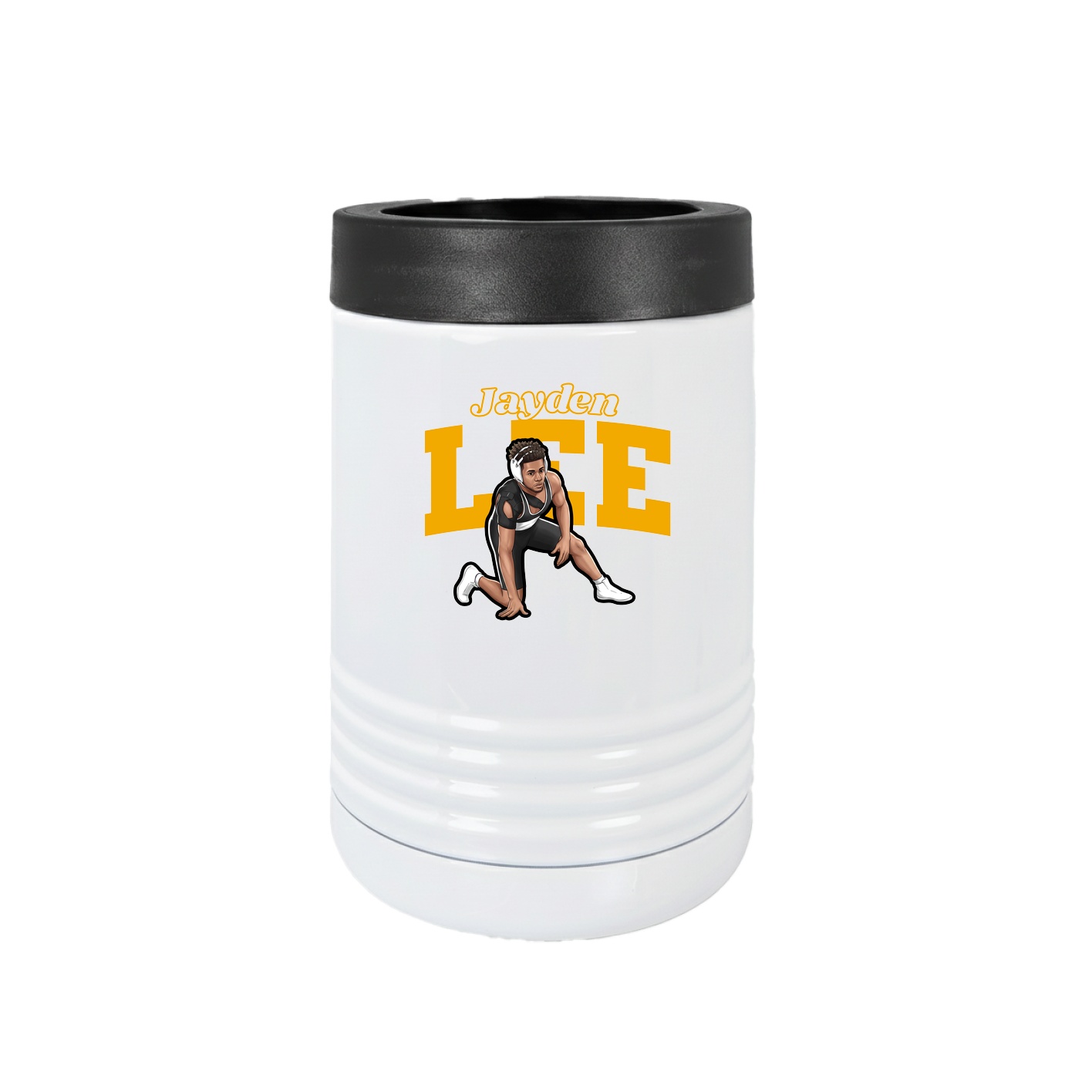 Beverage Holder — Name Arch in White
