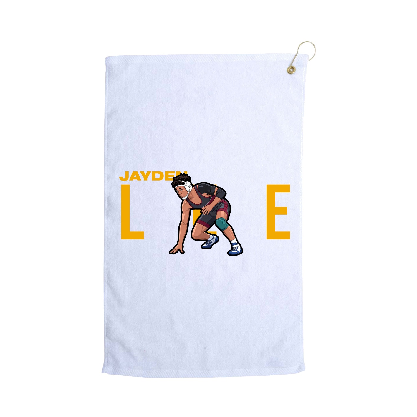 Golf Towel — Player Name in White