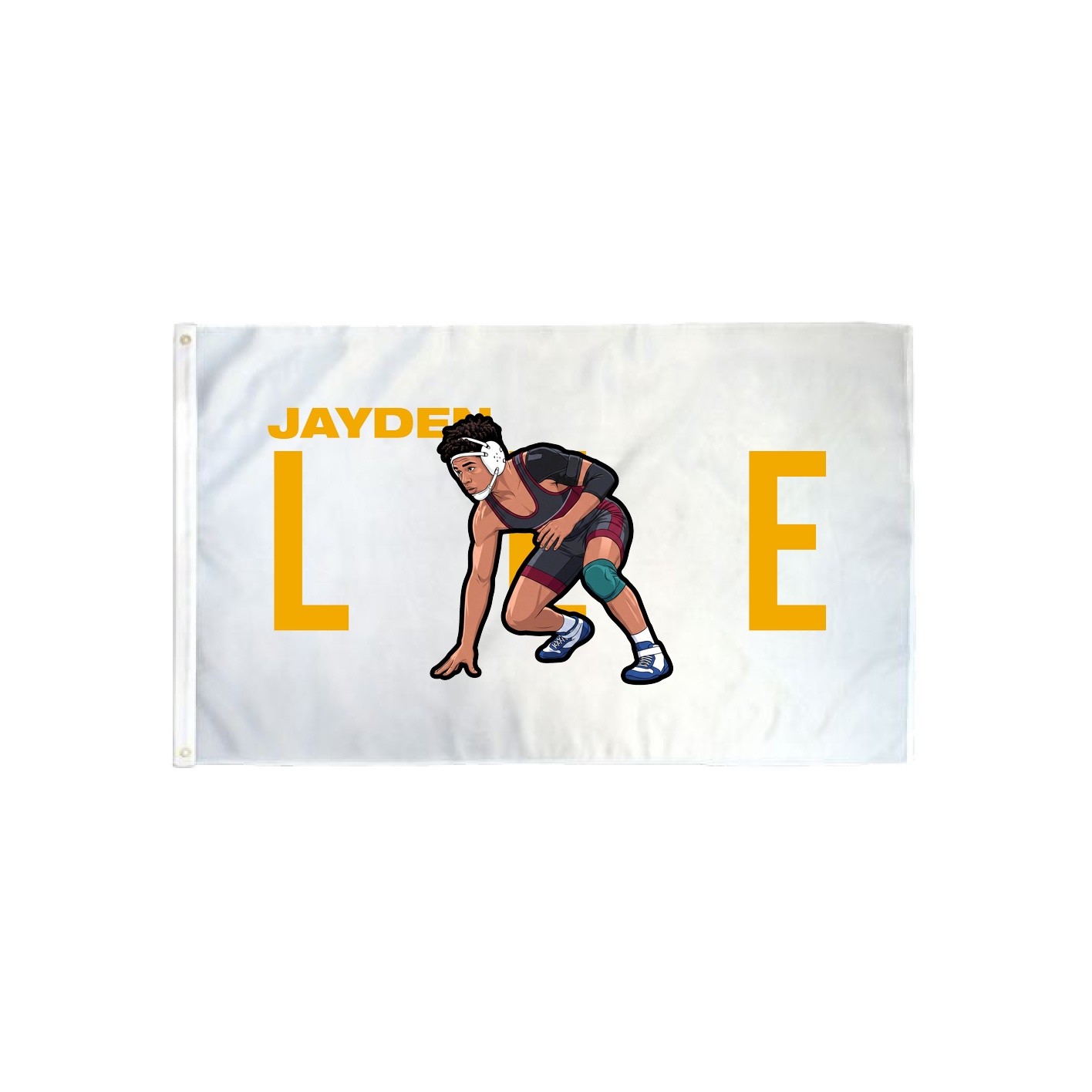 3x5 Flag — Player Name in Classic