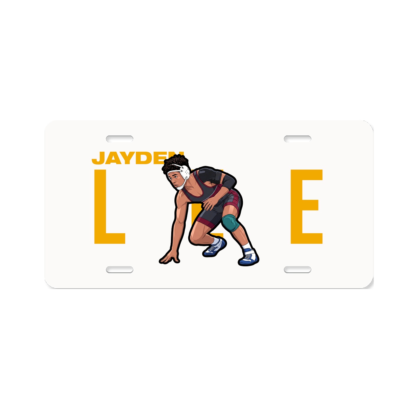 License Plate — Player Name in Classic