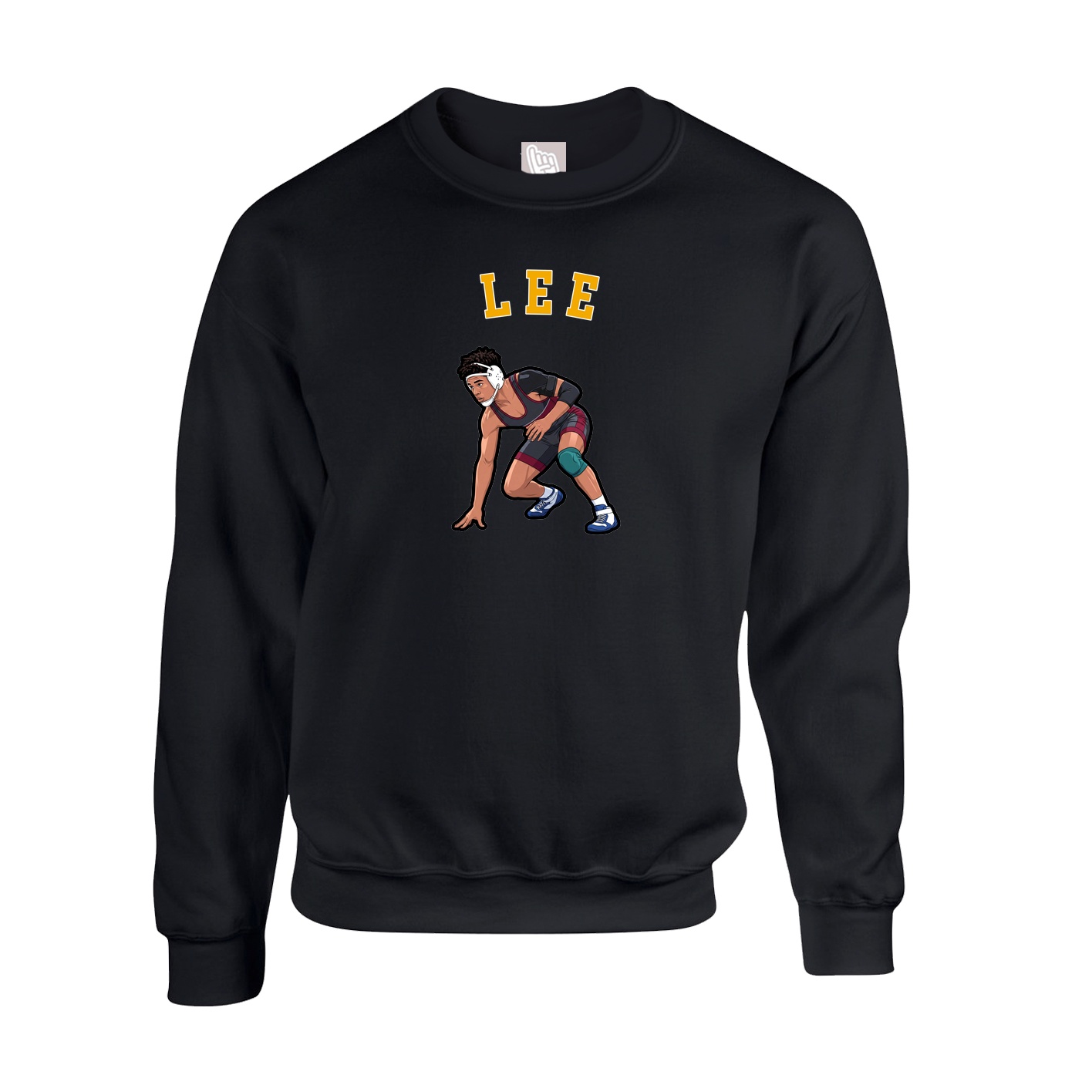 Fleece Crew — Shirsey Arch in Black
