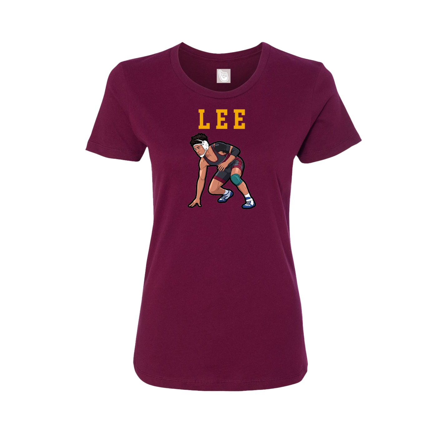 Fitted Women's Tee — Shirsey in Maroon