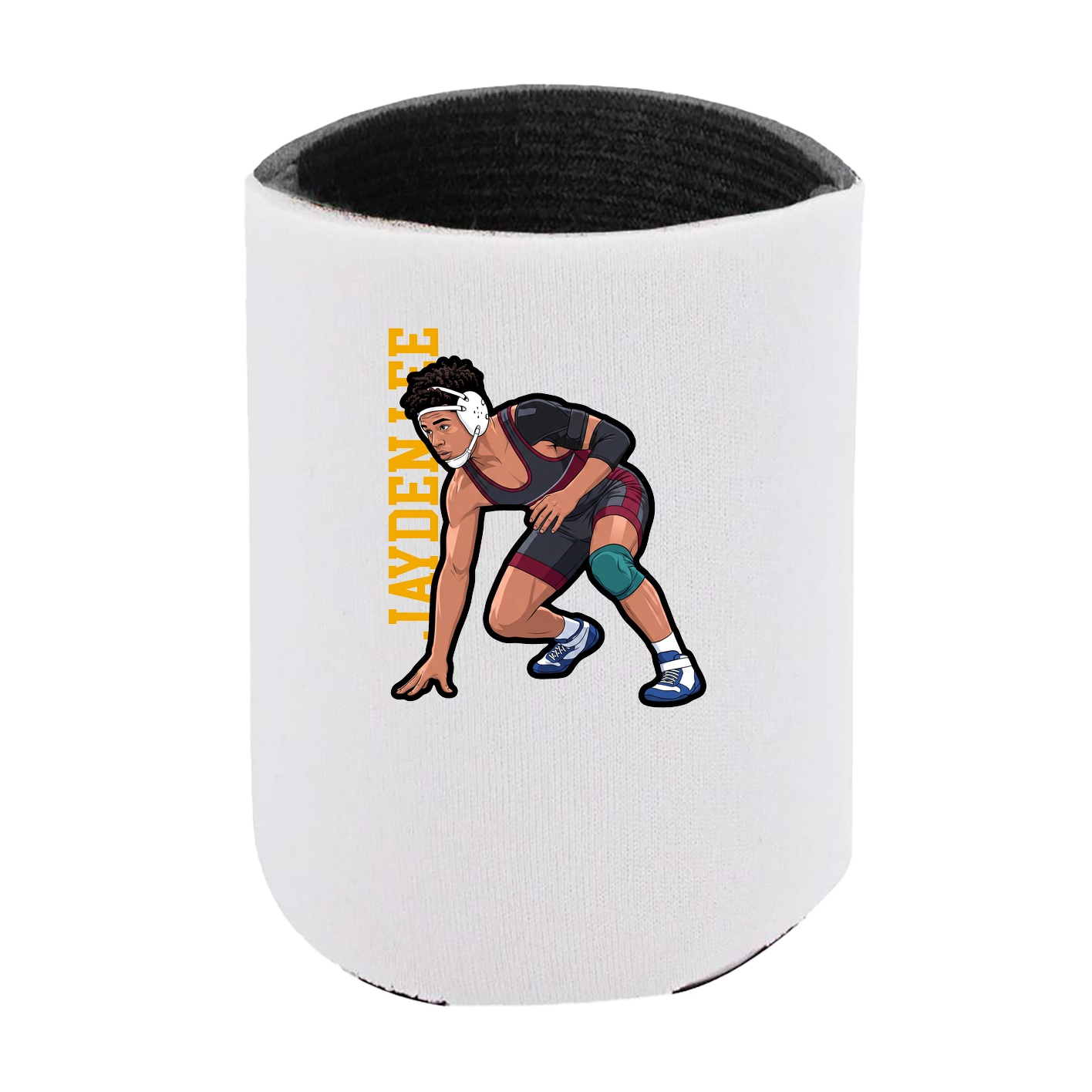 Can Holder — Name Vertical in White