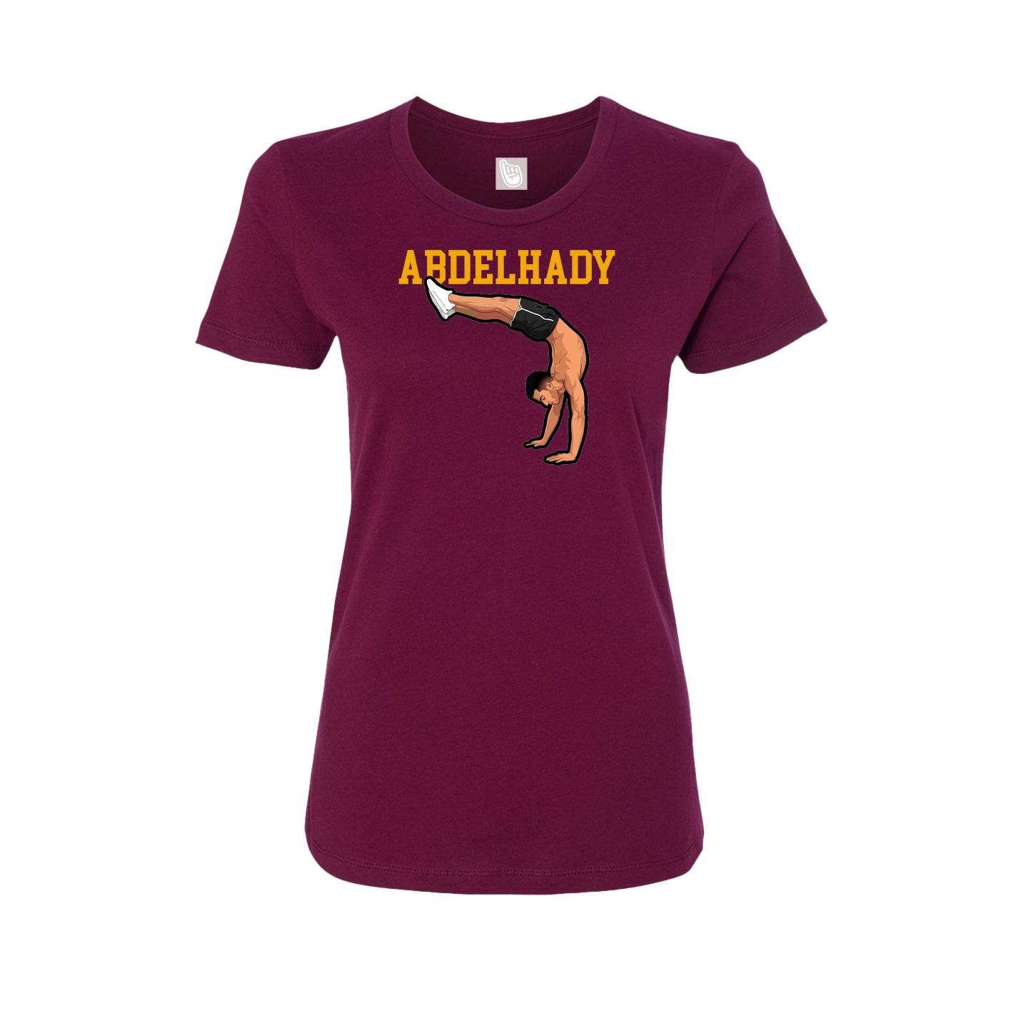 Fitted Women's Tee — Shirsey in Maroon
