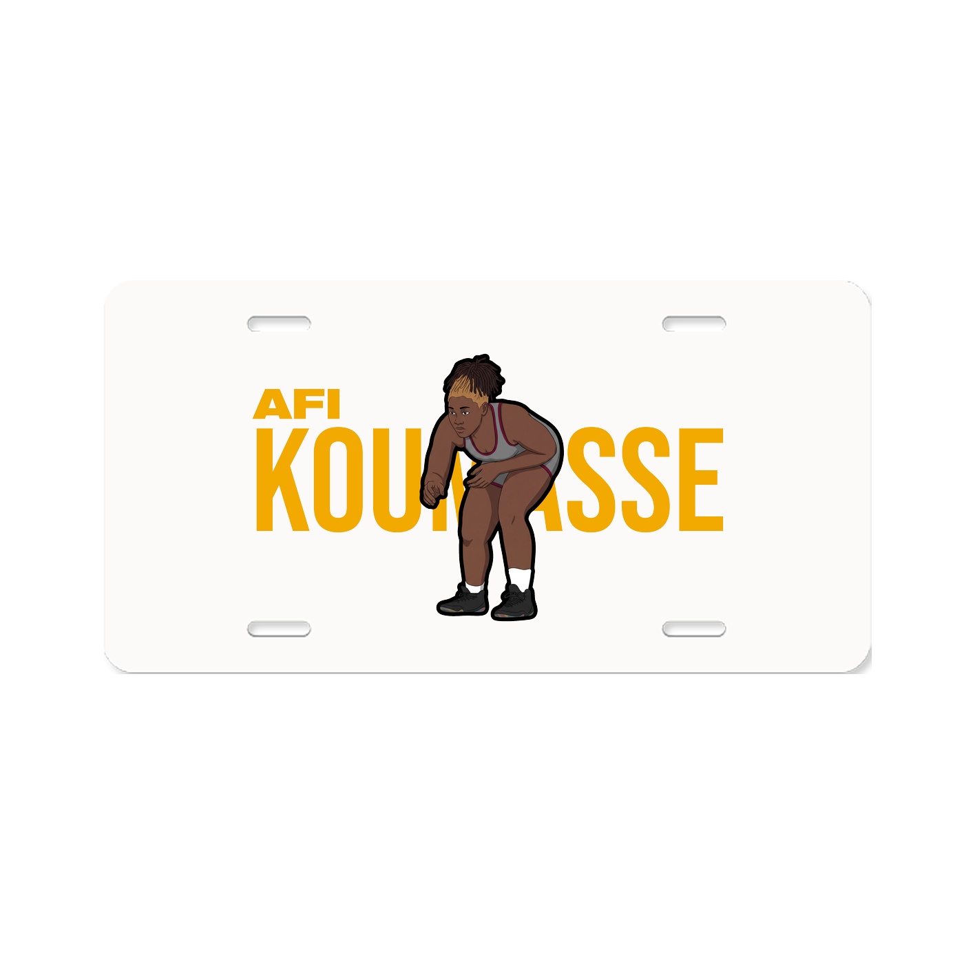 License Plate — Player Name in Classic
