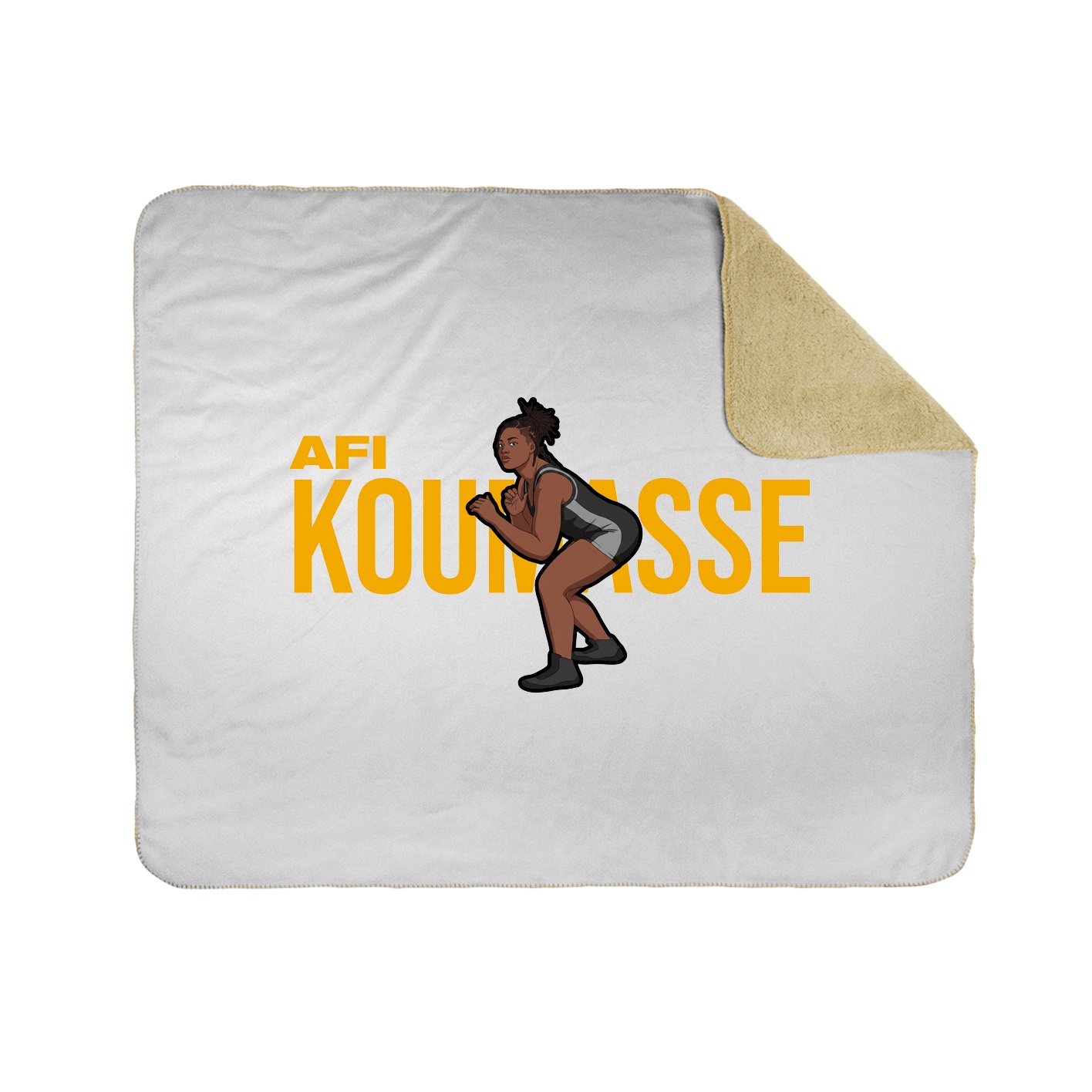 Throw Blanket — Player Name in White