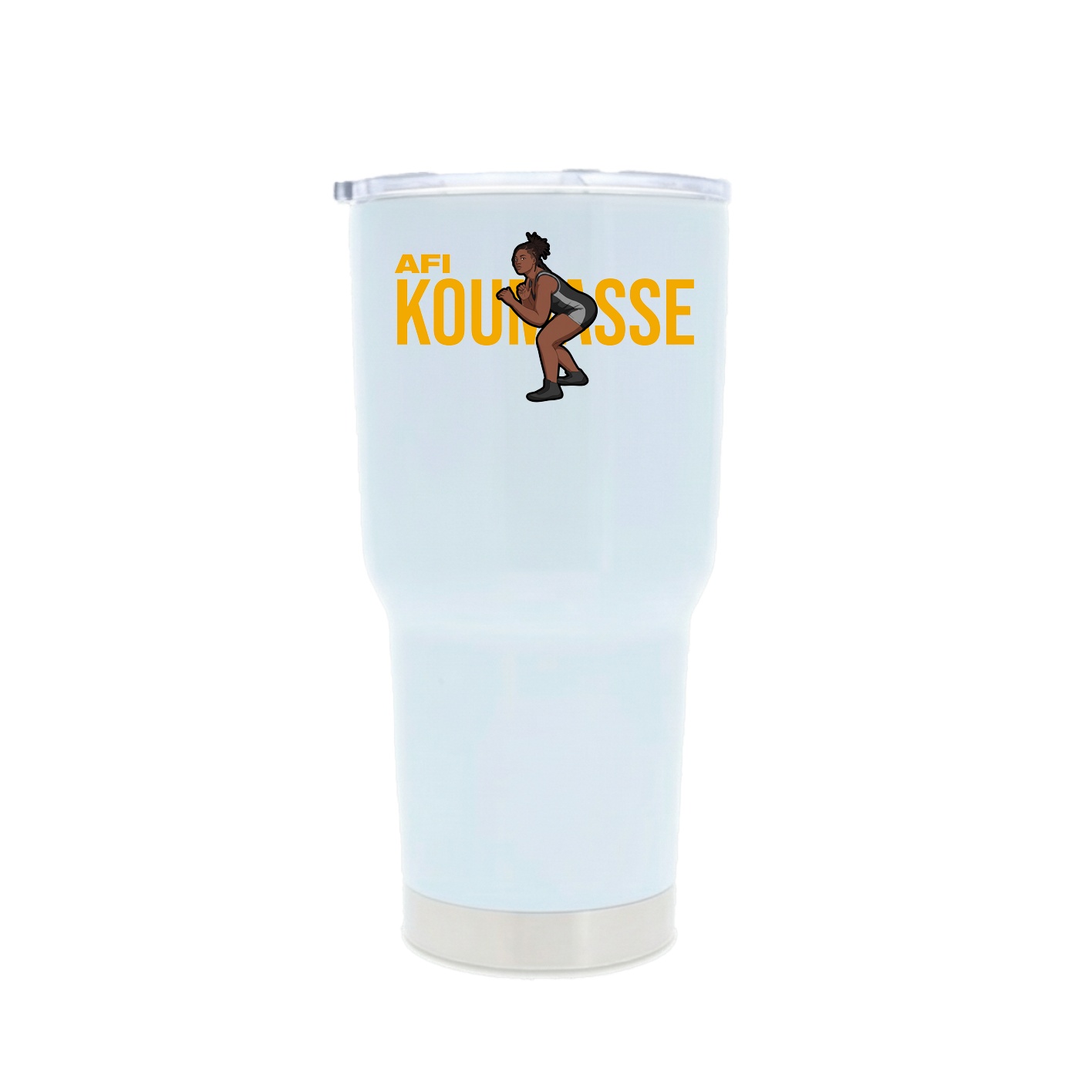 30oz Stainless Steel Tumbler — Player Name in White