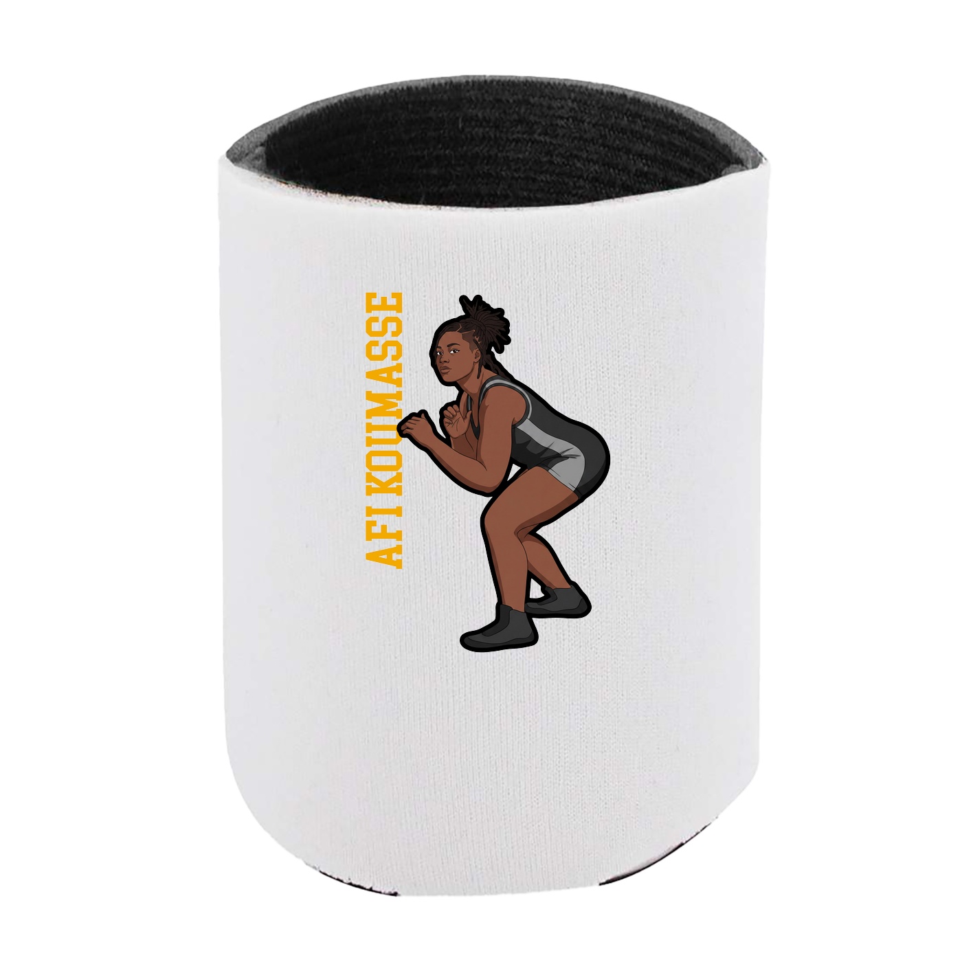 Can Holder — Name Vertical in White