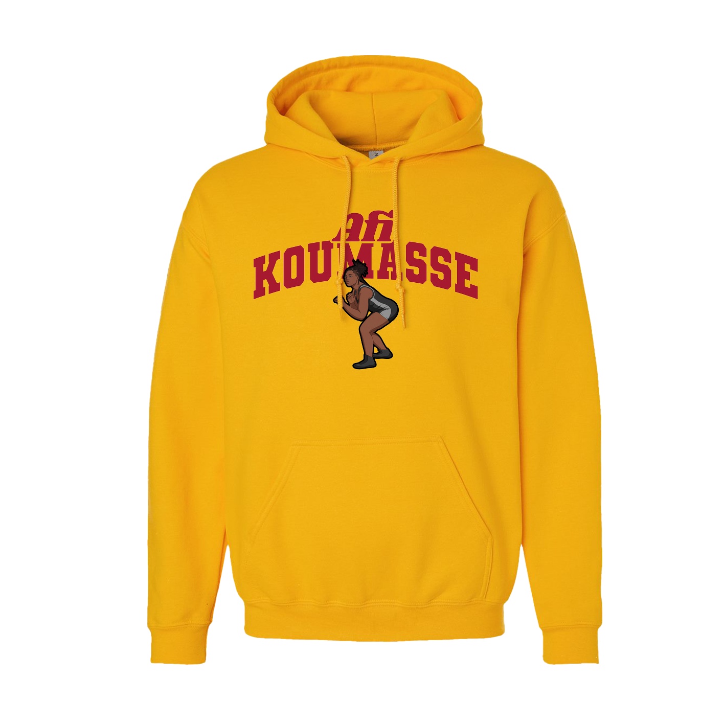 Youth Hoodie — Signature Arch in Gold