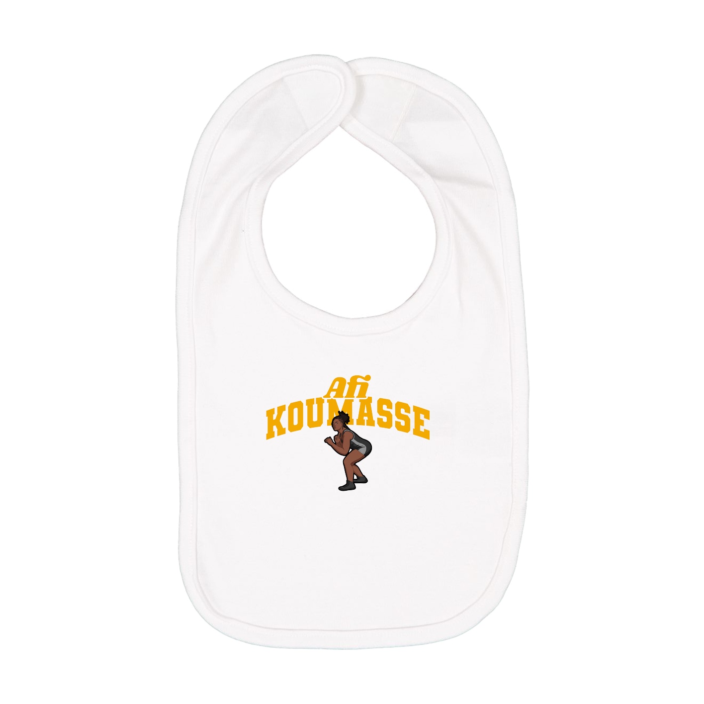 Infant Bib — Signature Arch in White