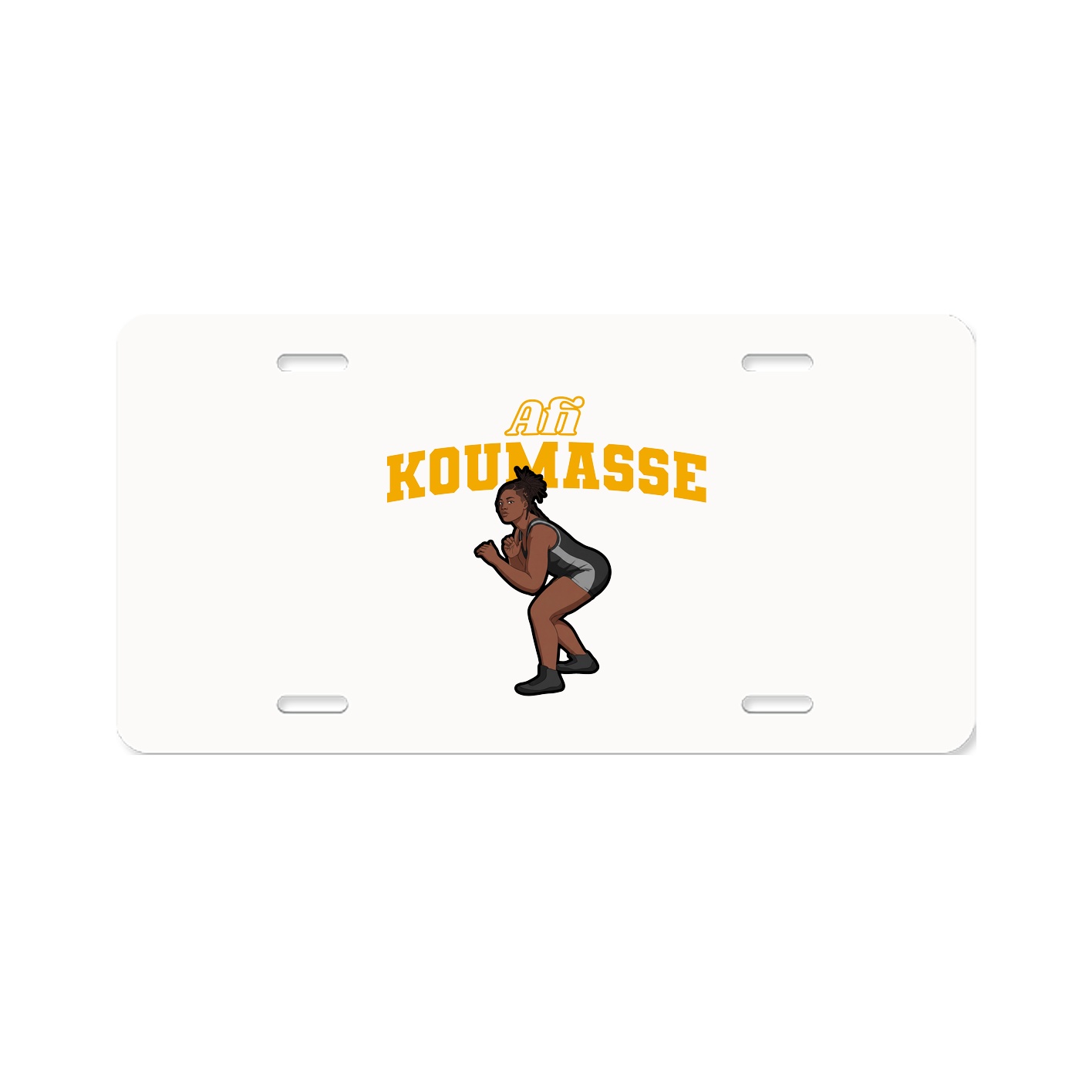 License Plate — Name Arch in Classic