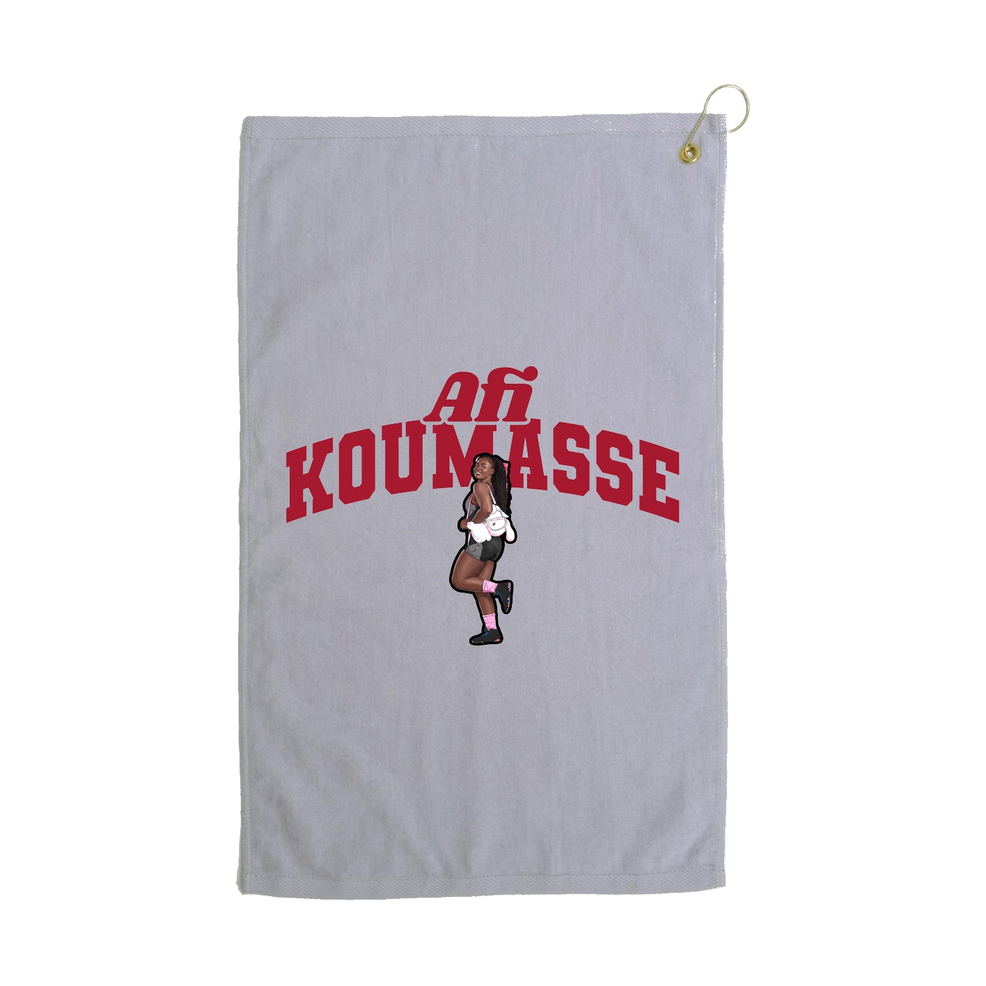 Golf Towel — Signature Arch in Grey
