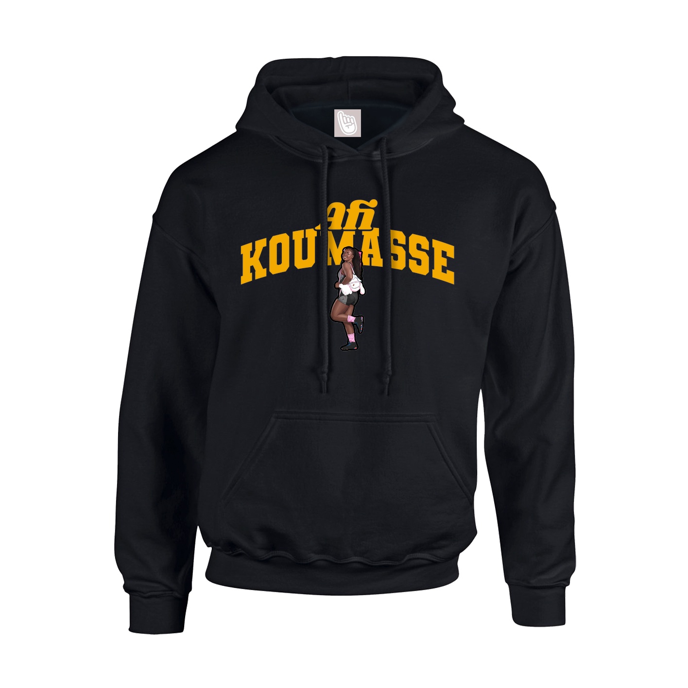 Hoodie — Signature Arch in Black