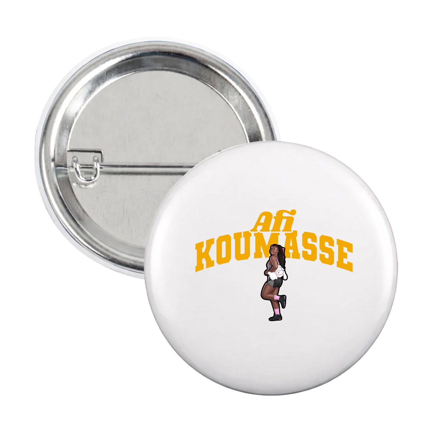 Game Day Button — Signature Arch in White