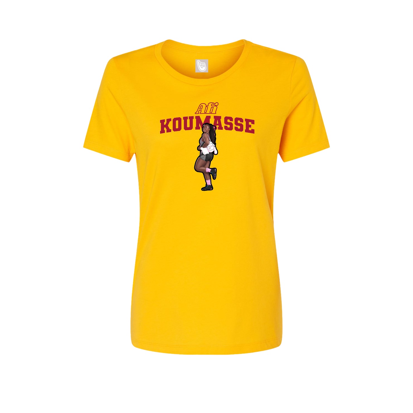 Womens Tee — Name Arch in Gold