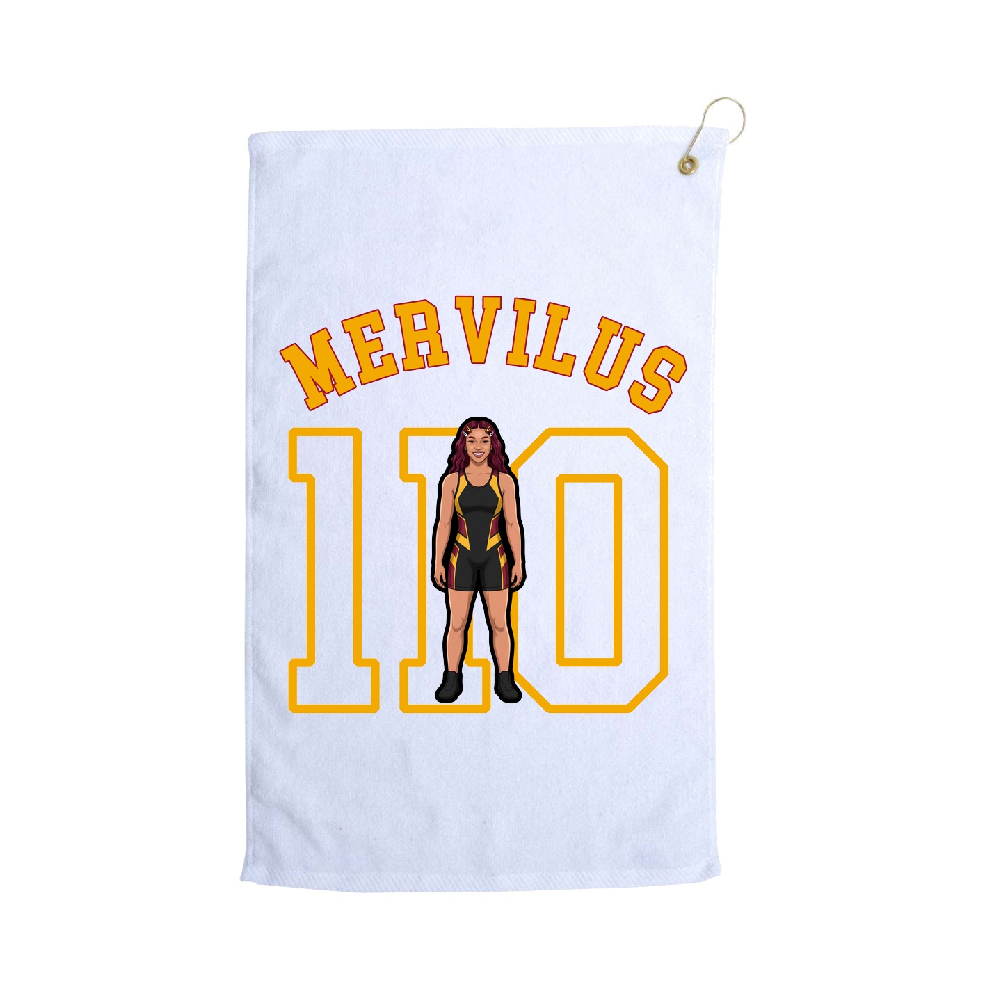 Golf Towel — Shirsey Arch in White