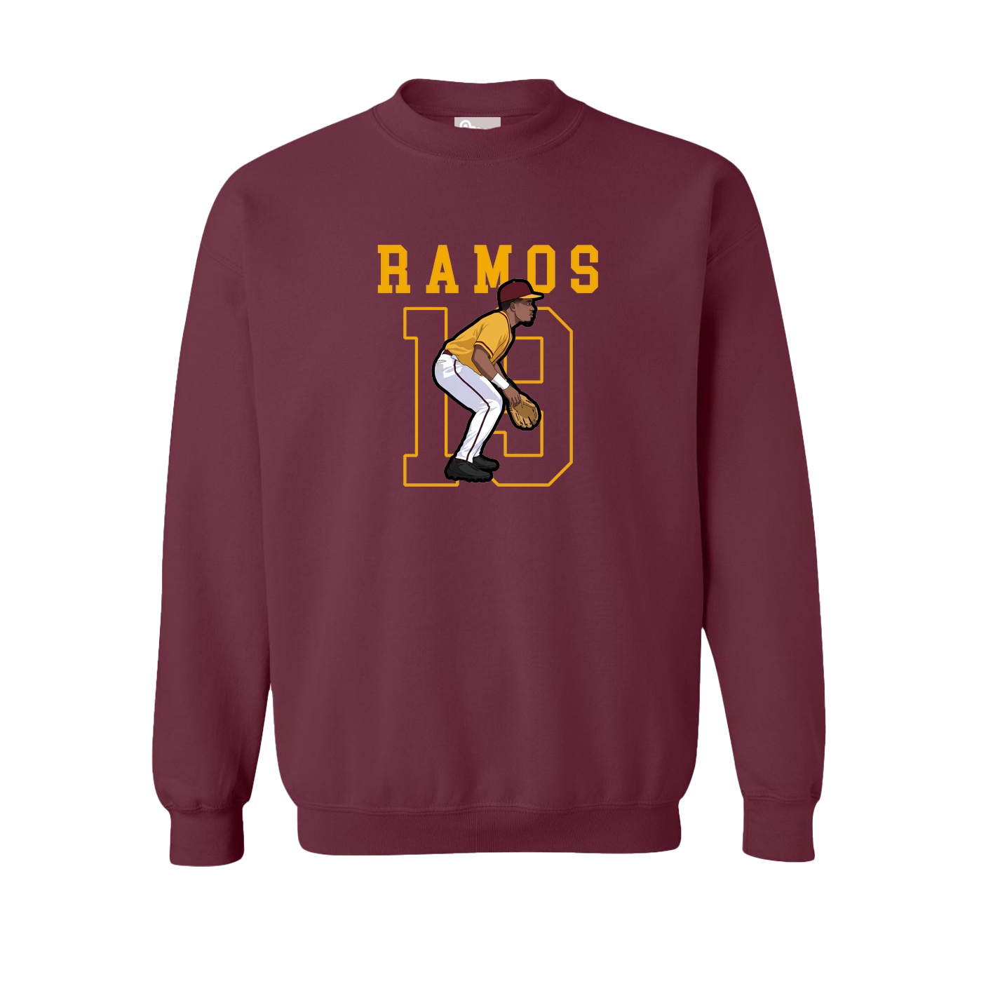 Fleece Crew — Shirsey in Maroon