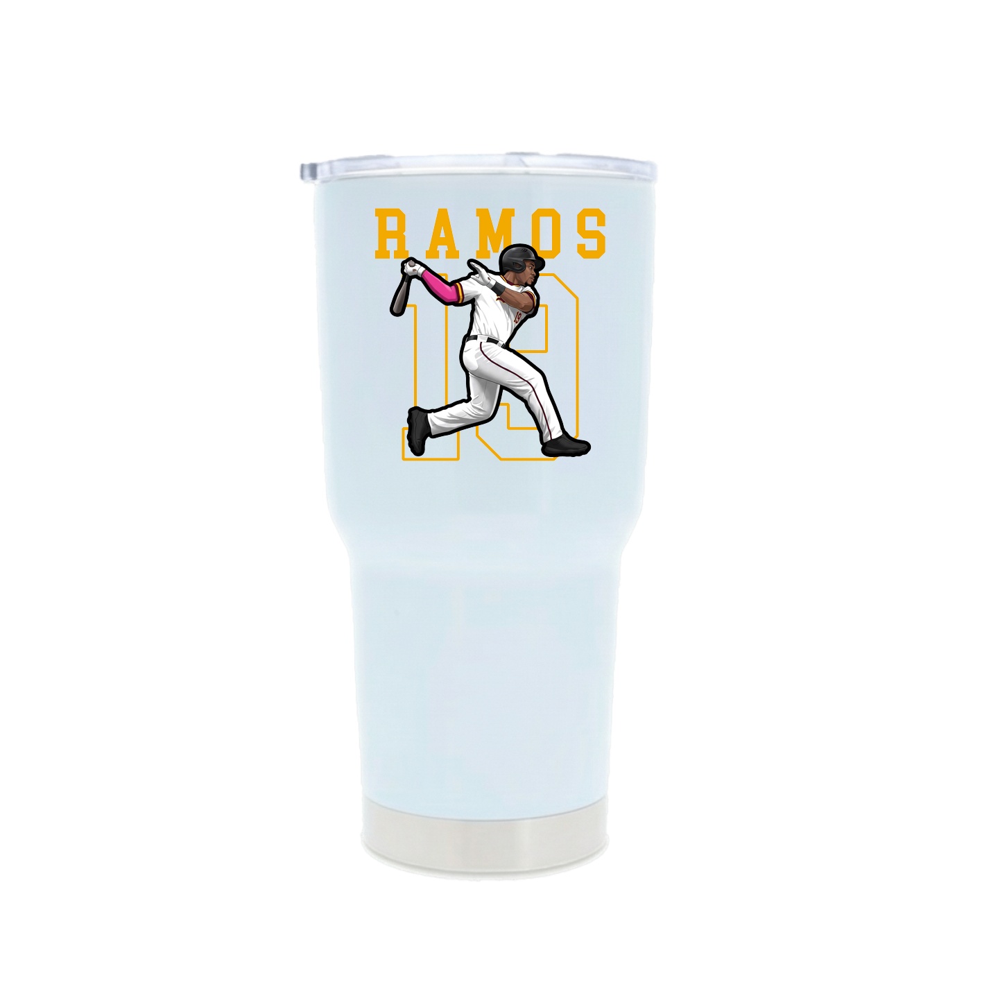 30oz Stainless Steel Tumbler — Shirsey in White