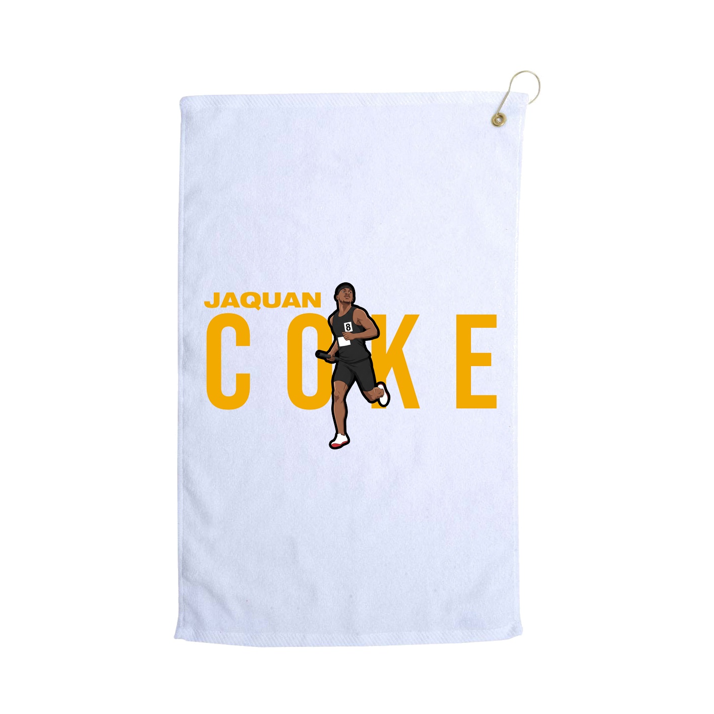 Golf Towel — Player Name in White