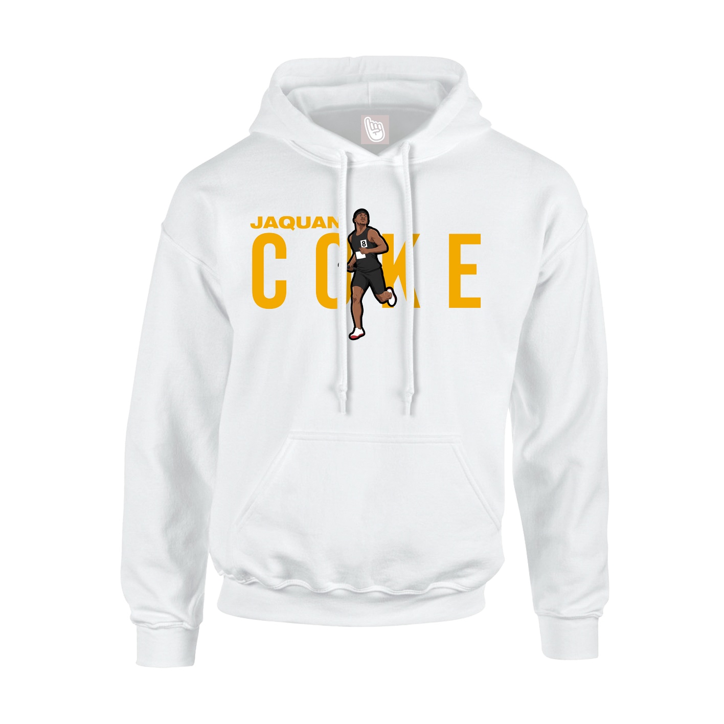 Youth Hoodie — Player Name in White