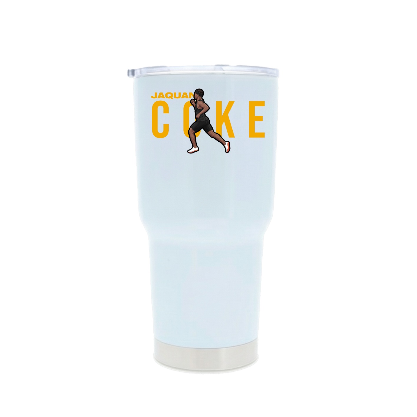 30oz Stainless Steel Tumbler — Player Name in White